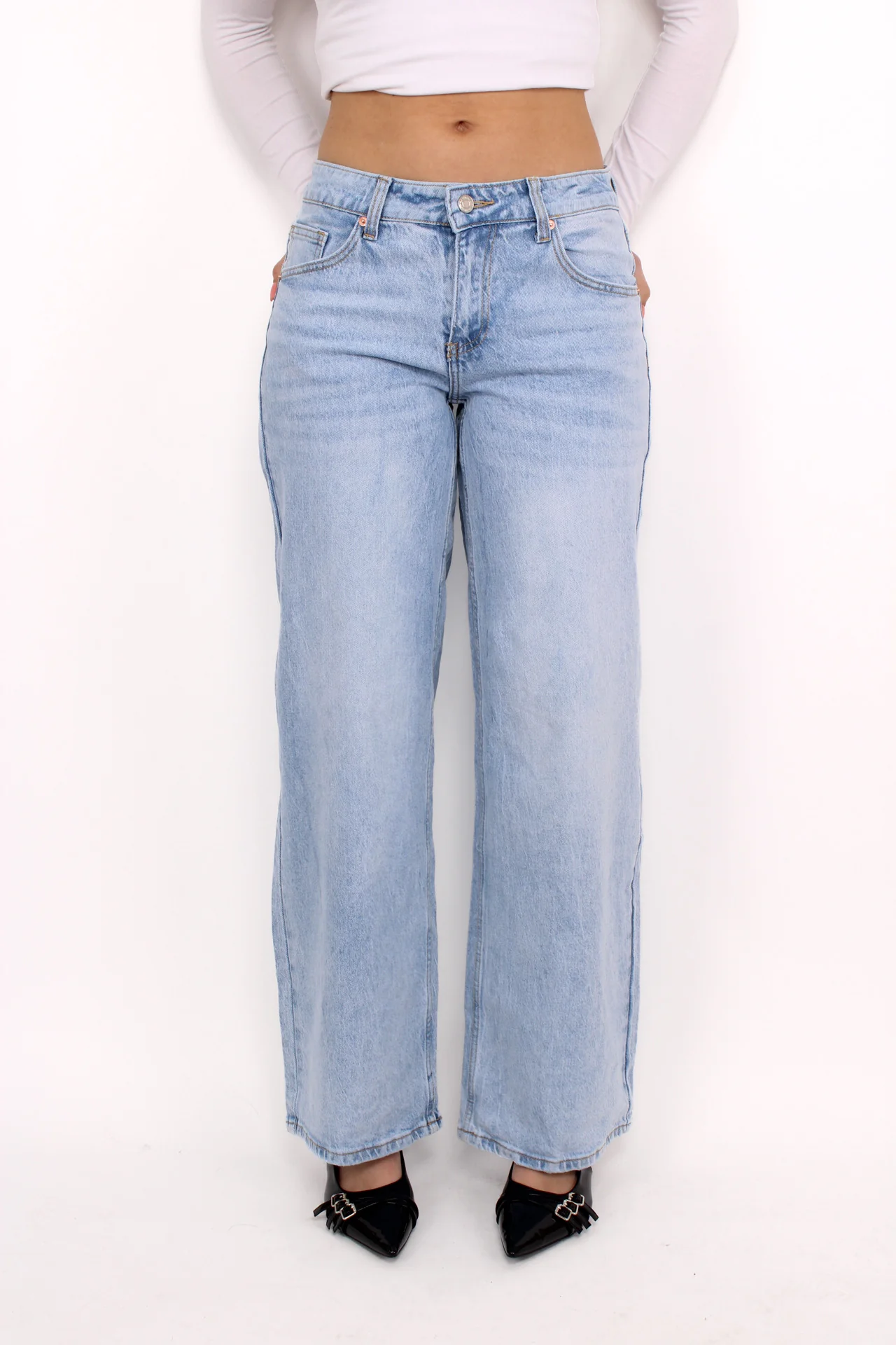 BAGGY LOW WAIST JEANS 1016 - LIGHT DENIM - Image 2