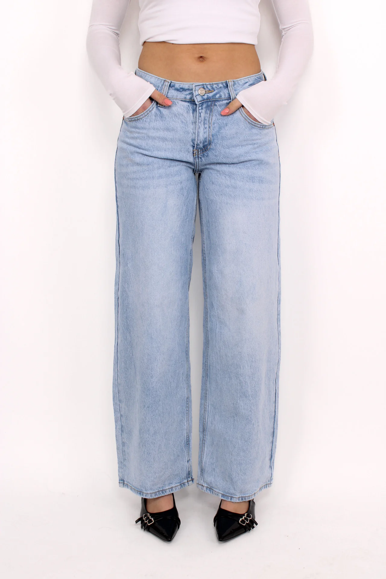 BAGGY LOW WAIST JEANS 1016 - LIGHT DENIM - Image 6