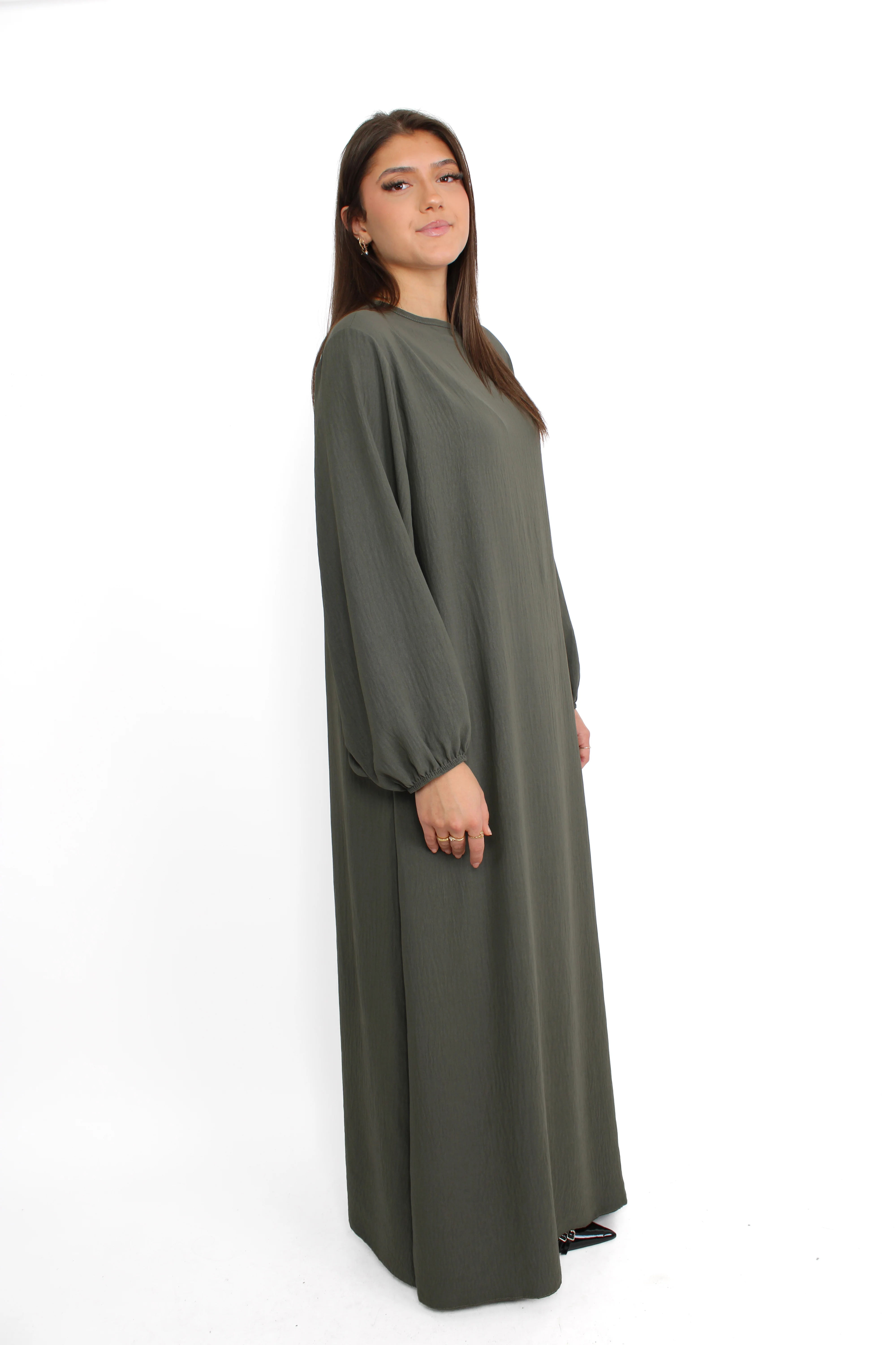 BASIC ABAYA - ARMY GREEN - Image 3