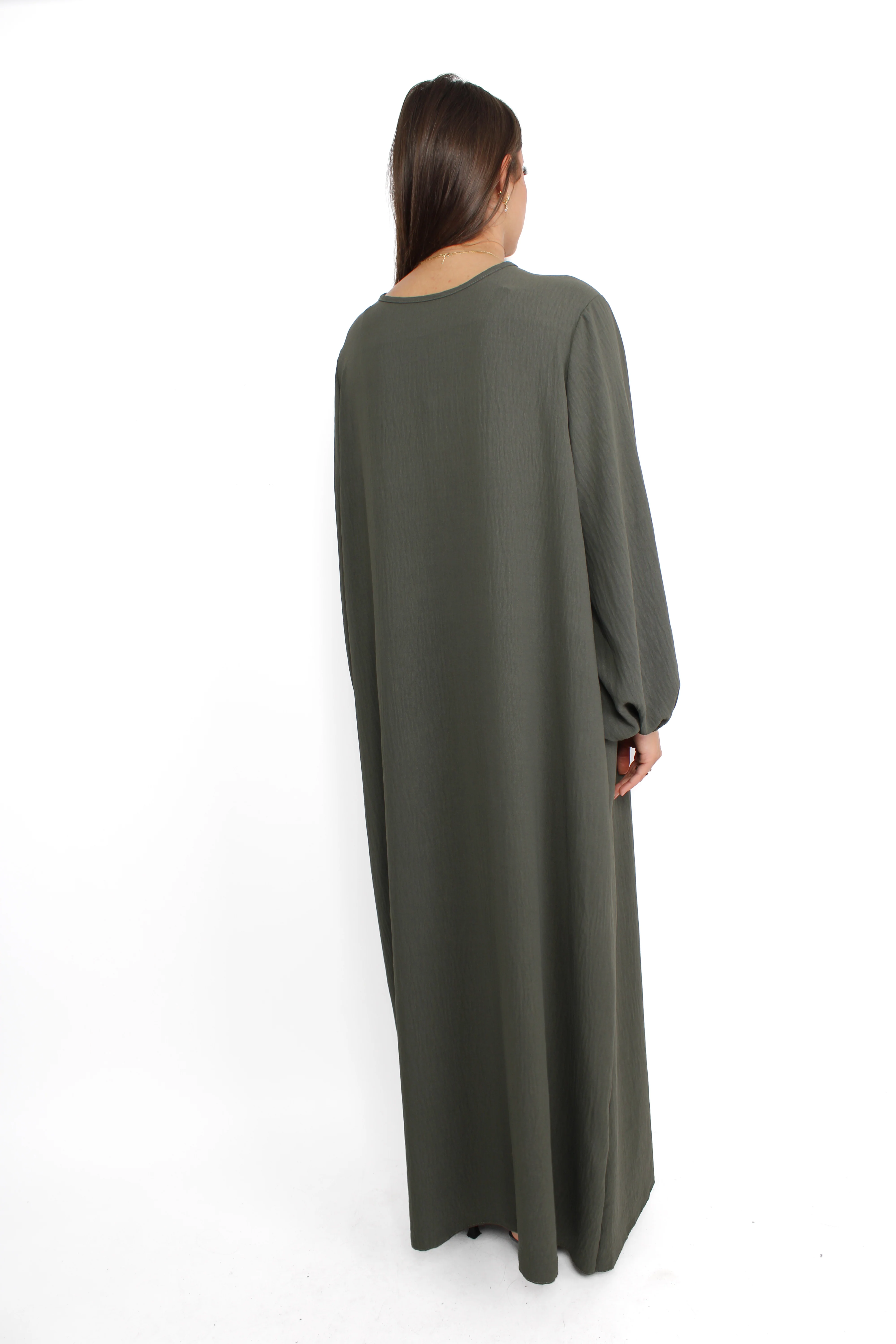 BASIC ABAYA - ARMY GREEN - Image 4