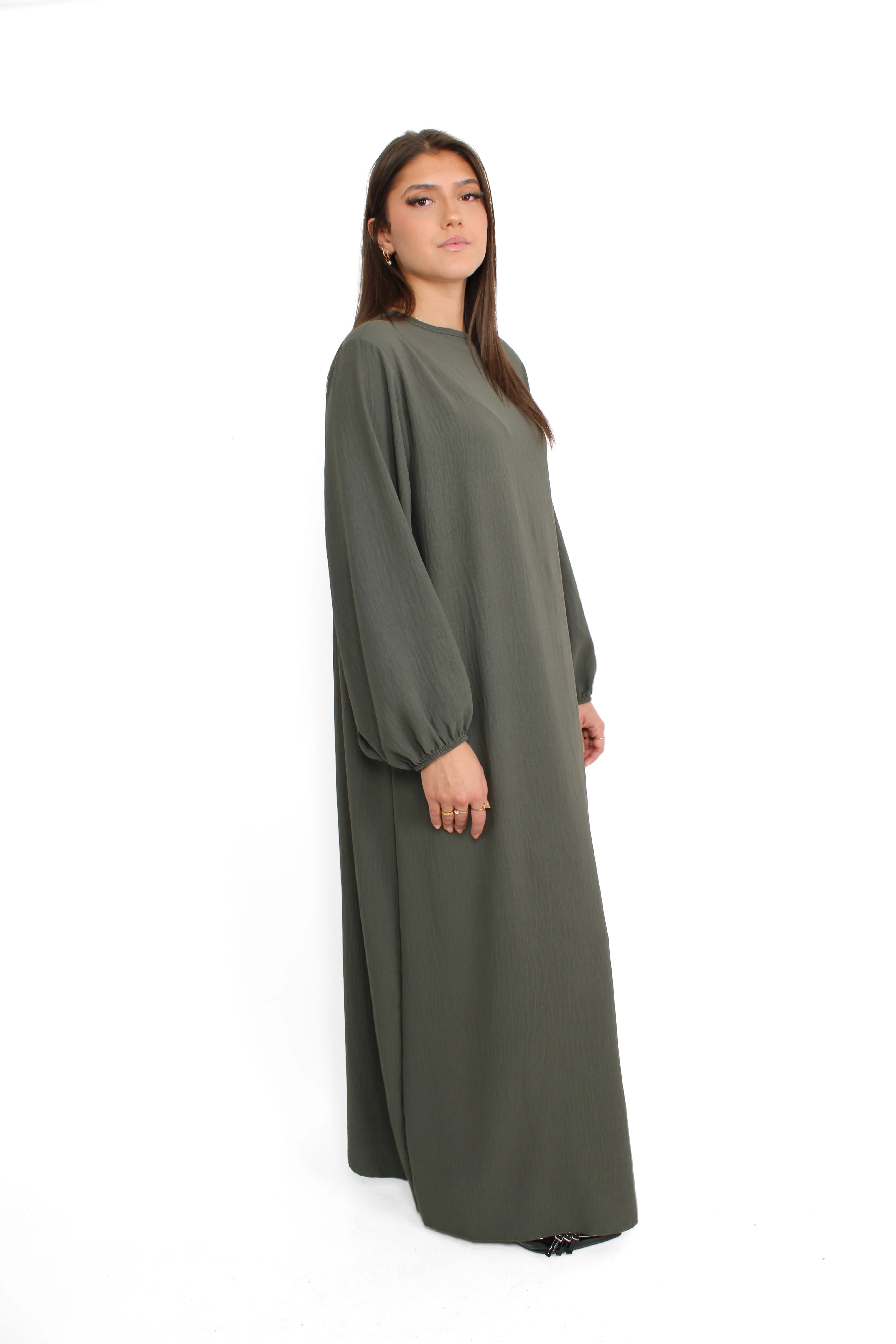 BASIC ABAYA - ARMY GREEN - Image 6
