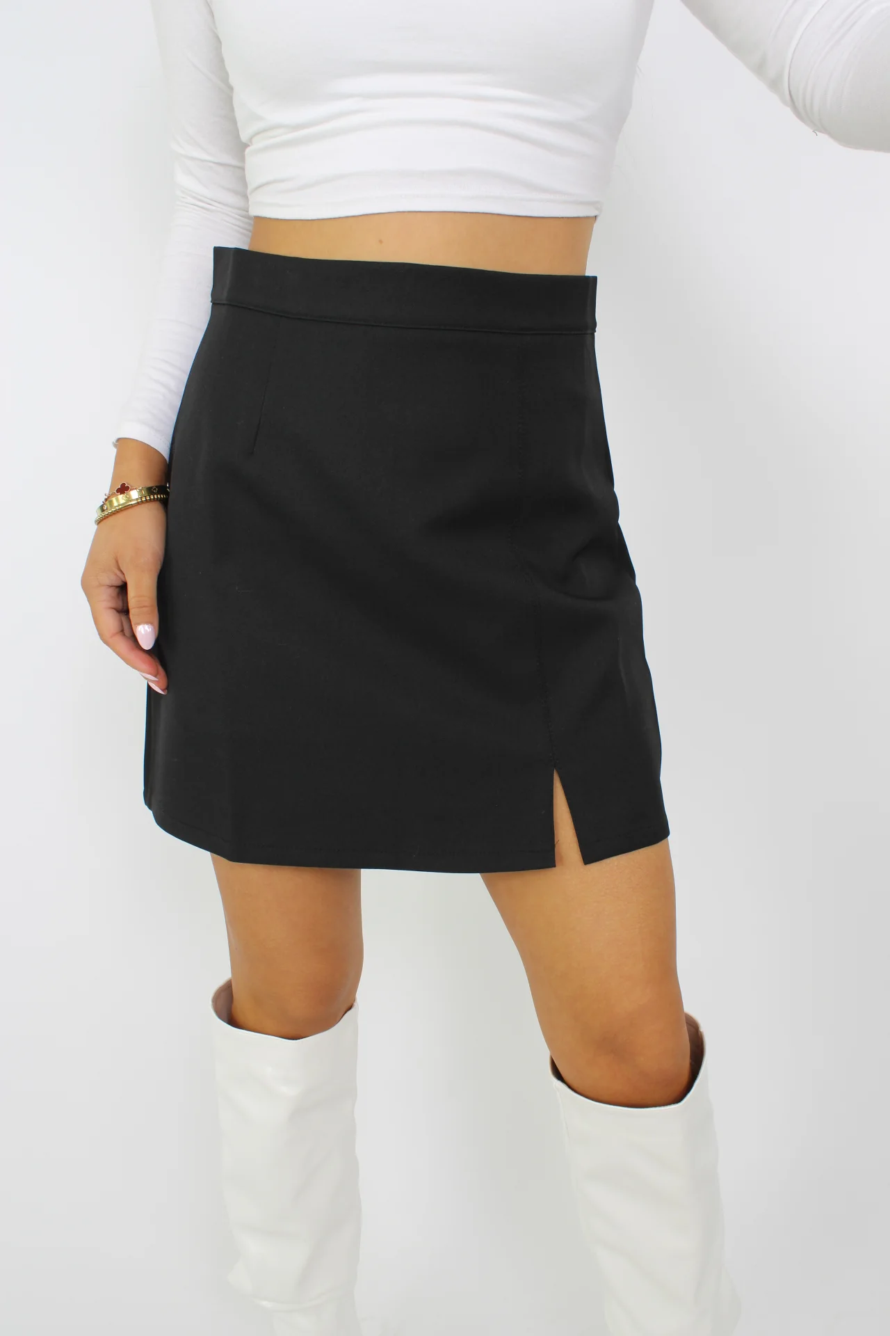 BASIC SKORT - BLACK - Image 4