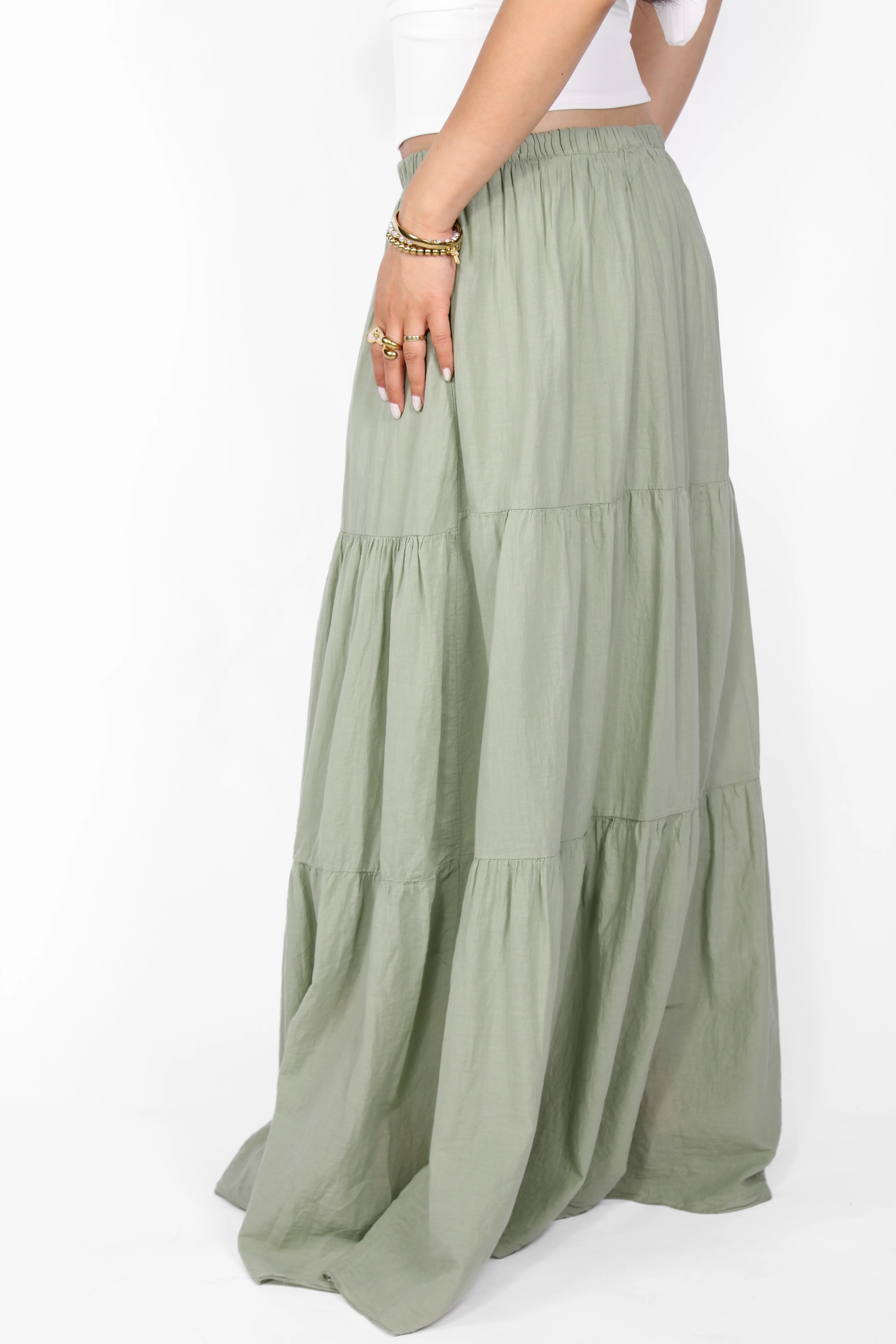 COTTON CLOUD MAXI SKIRT - Image 8