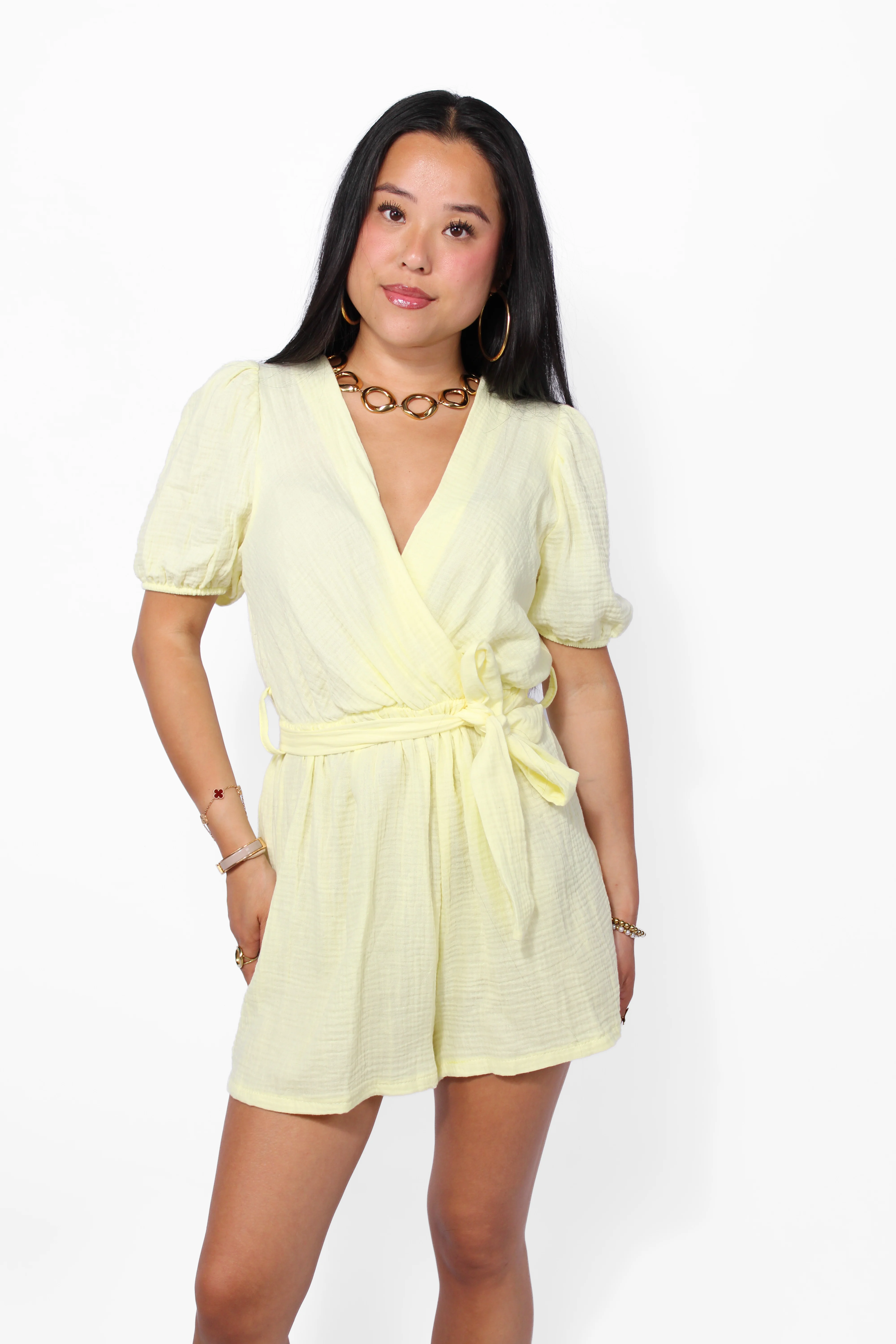 COTTON CRUSH PLAYSUIT - Image 3