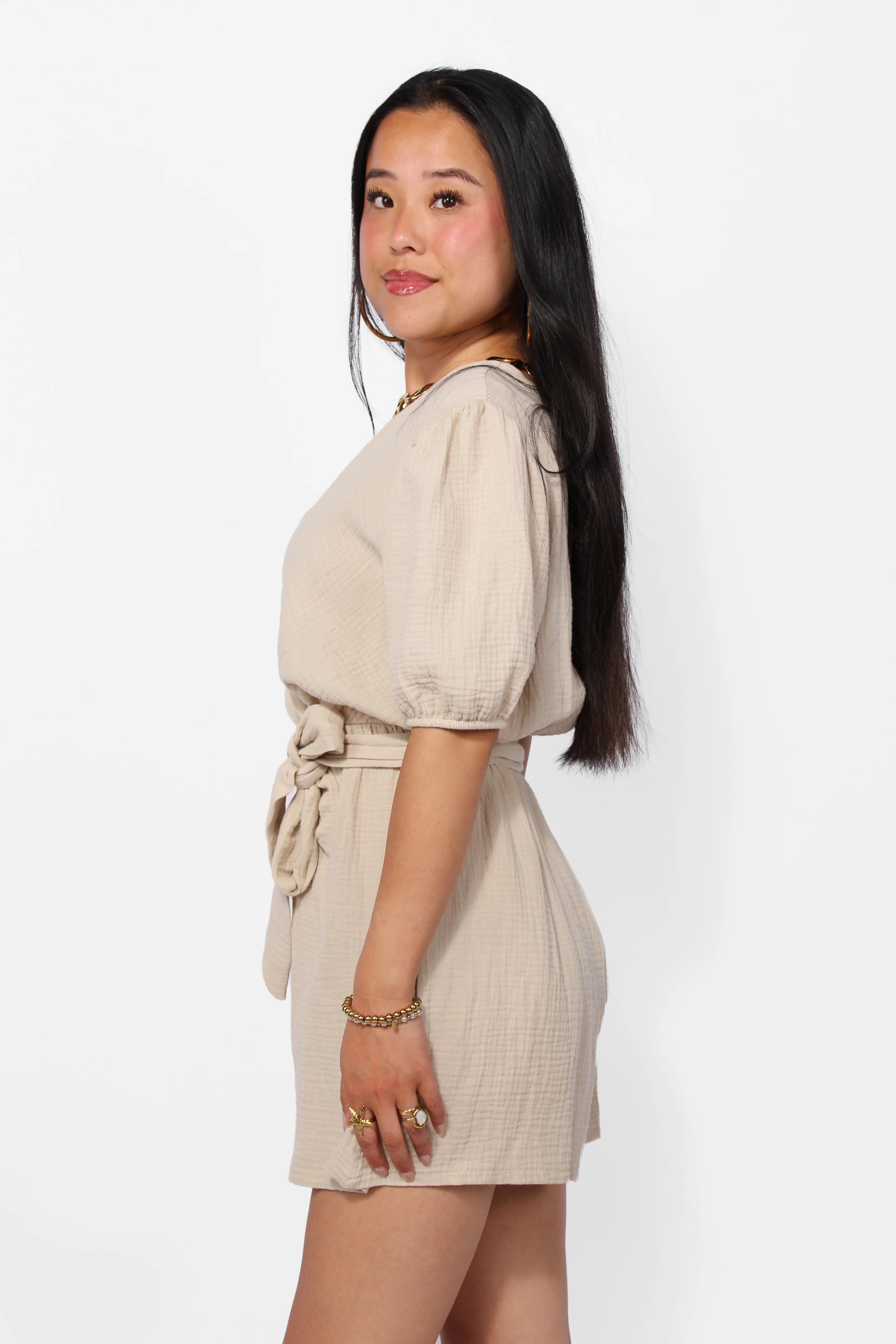 COTTON CRUSH PLAYSUIT - Image 5
