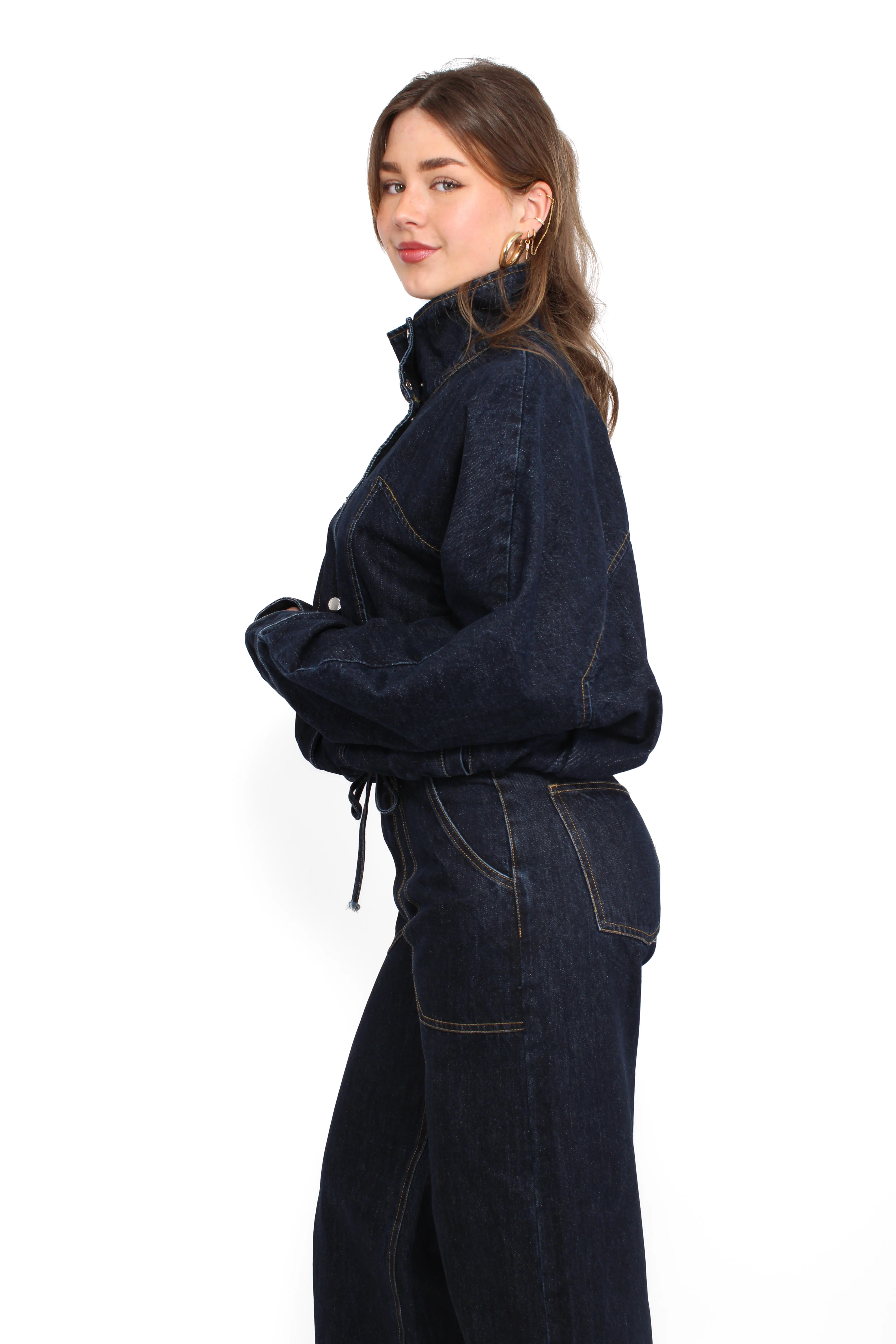 DENIM JACKET - DARK INDIGO DENIM - Image 3