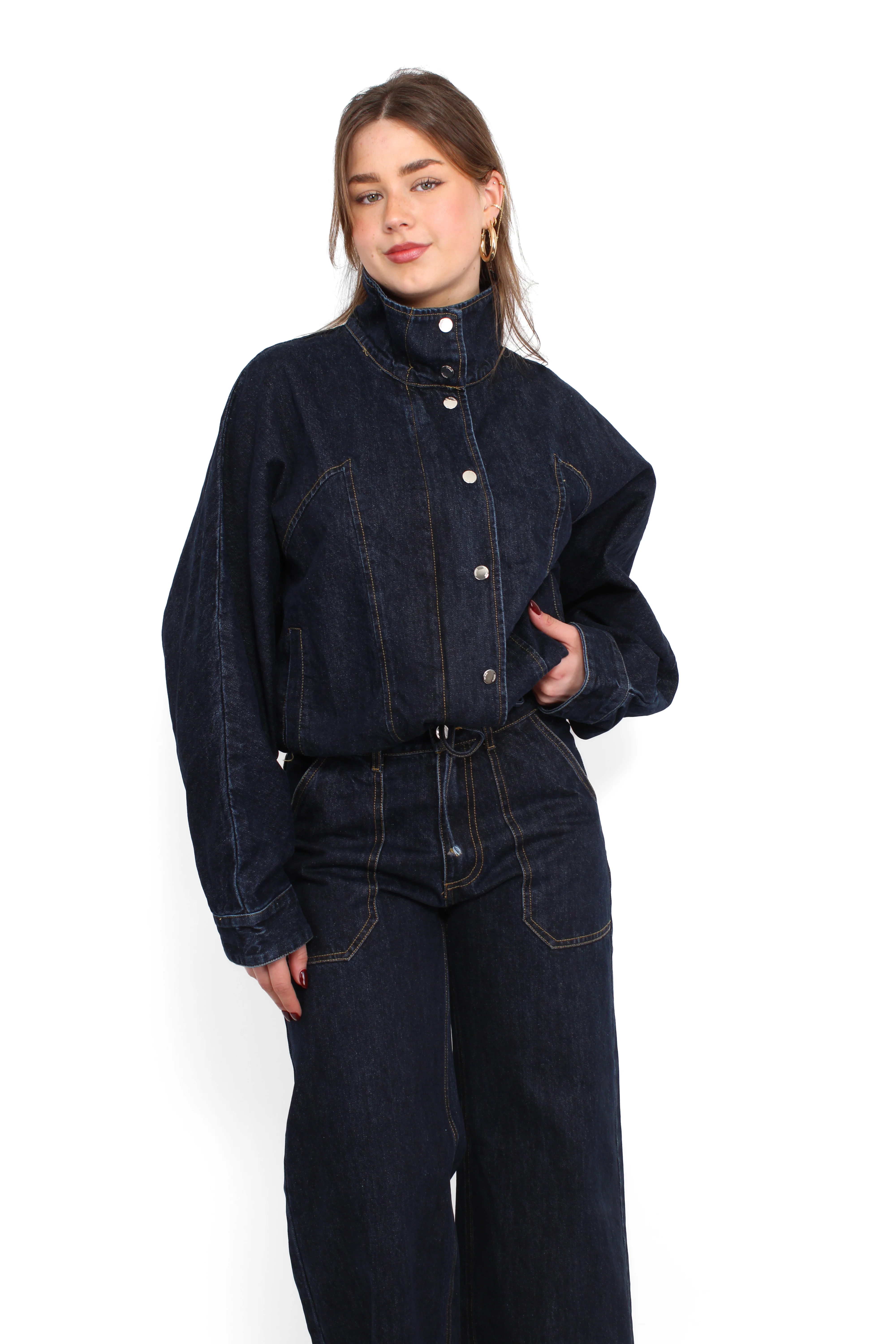 DENIM JACKET - DARK INDIGO DENIM - Image 4