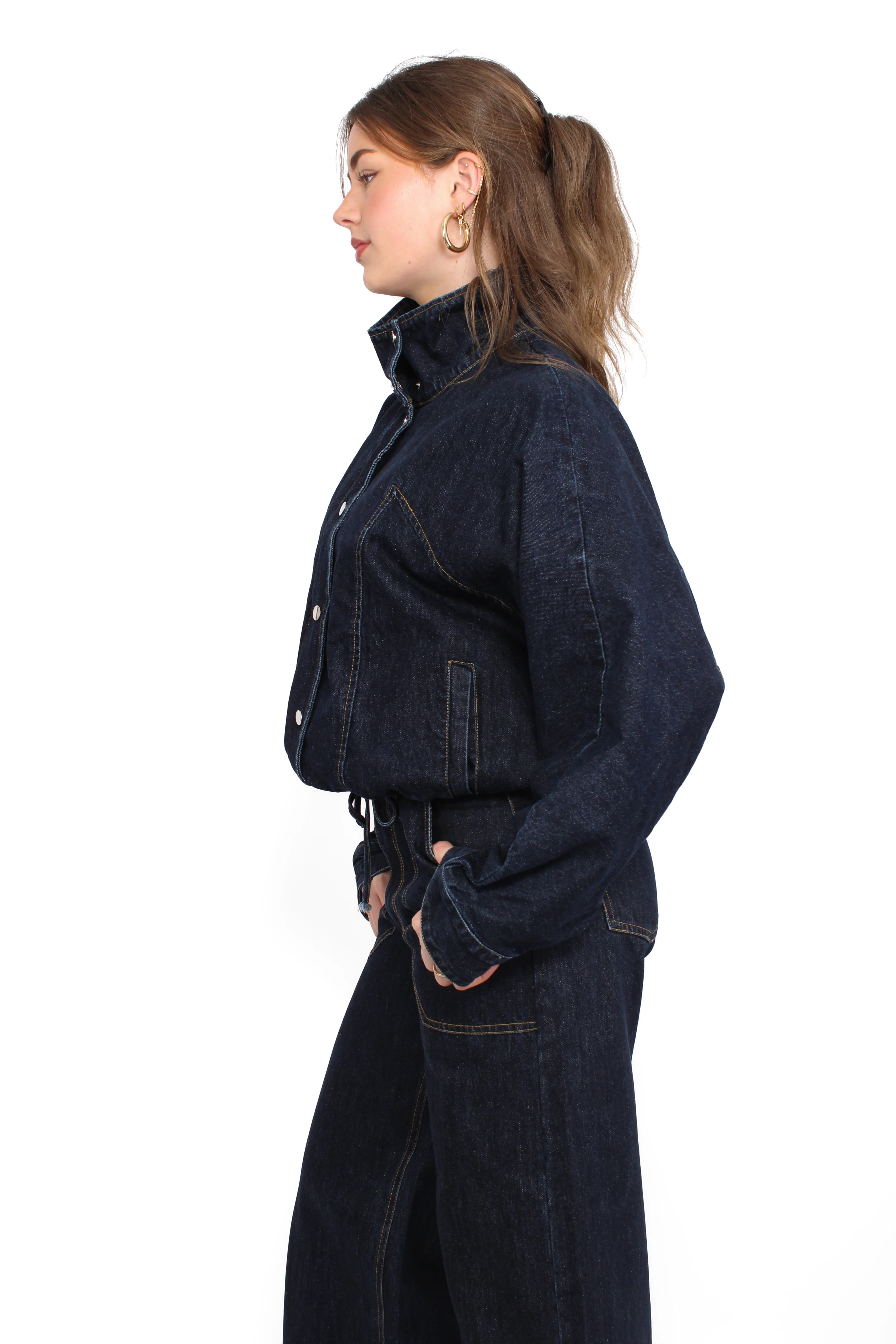 DENIM JACKET - DARK INDIGO DENIM - Image 5