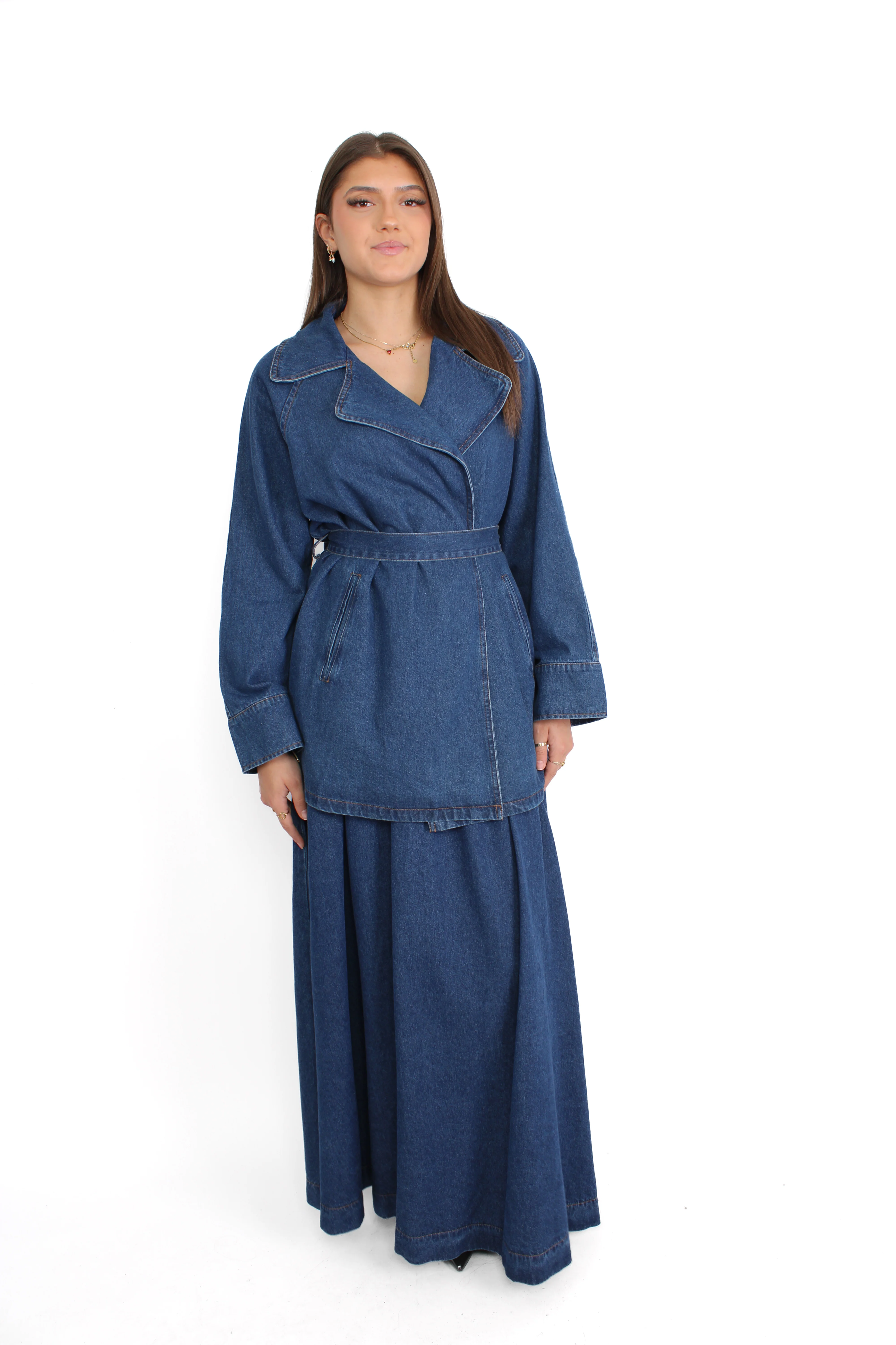 FILIZ DENIM SET - DENIM BLUE - Image 3