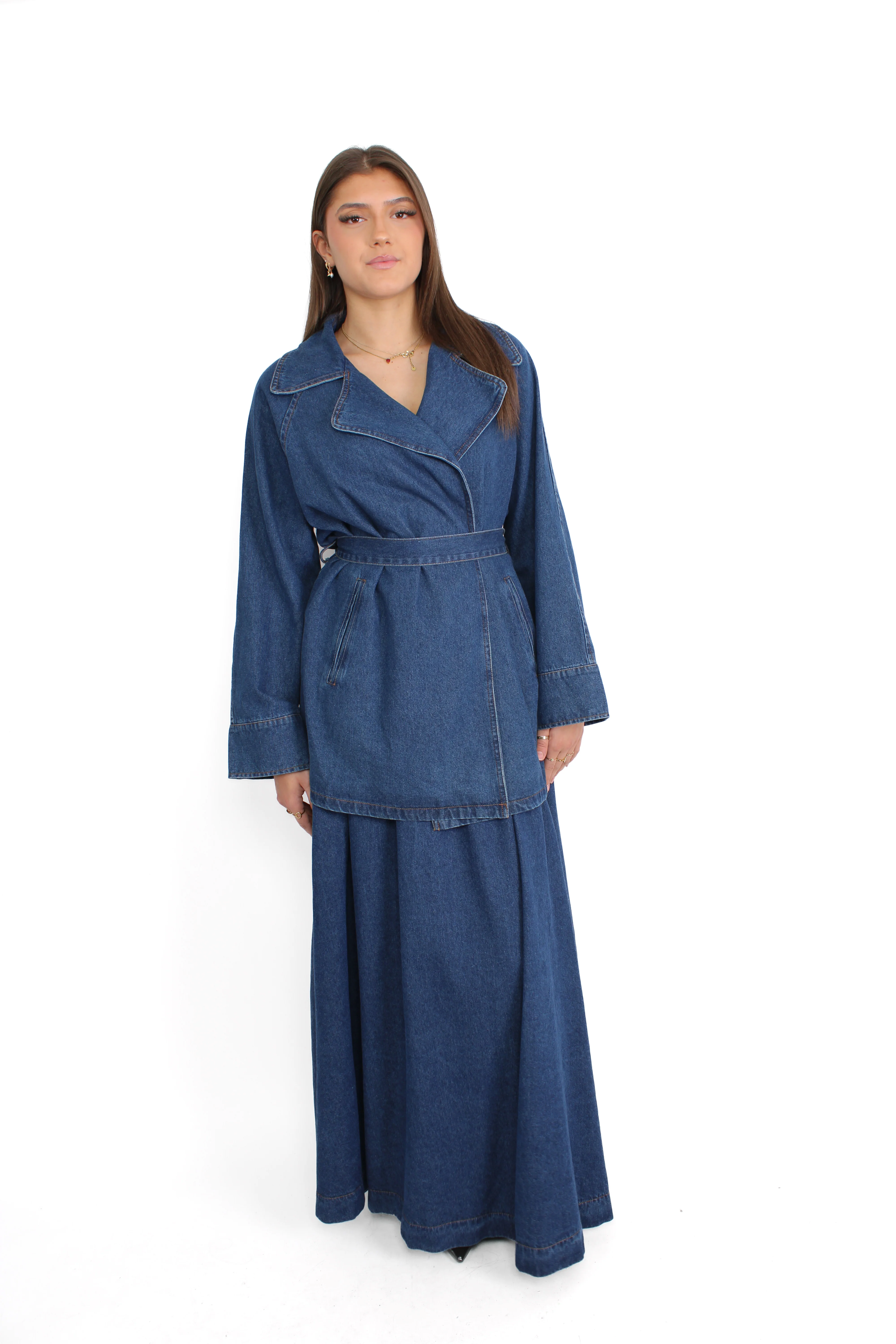 FILIZ DENIM SET - DENIM BLUE - Image 4