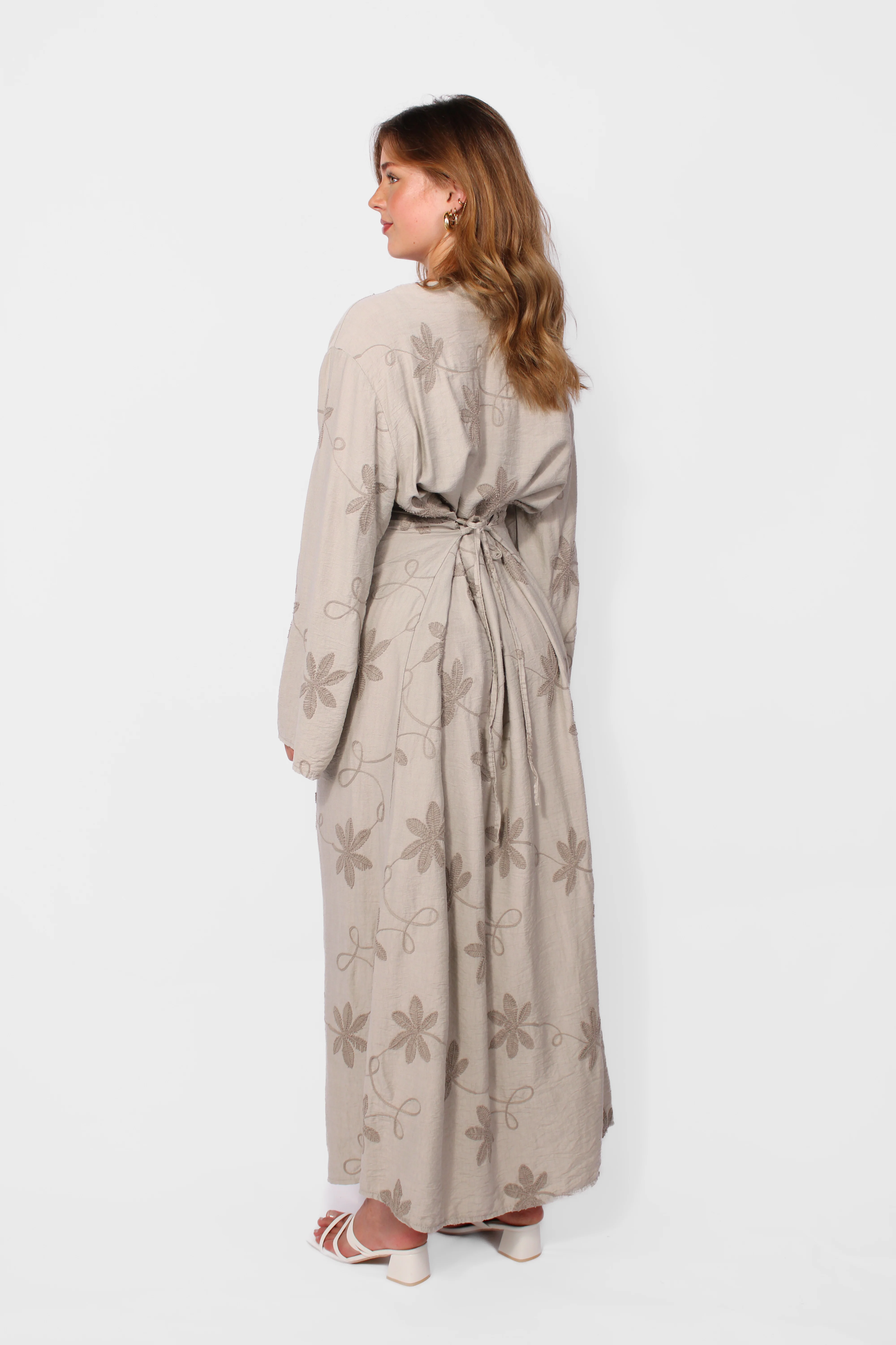 FLORAL EMBROIDERED DRESS - Image 13