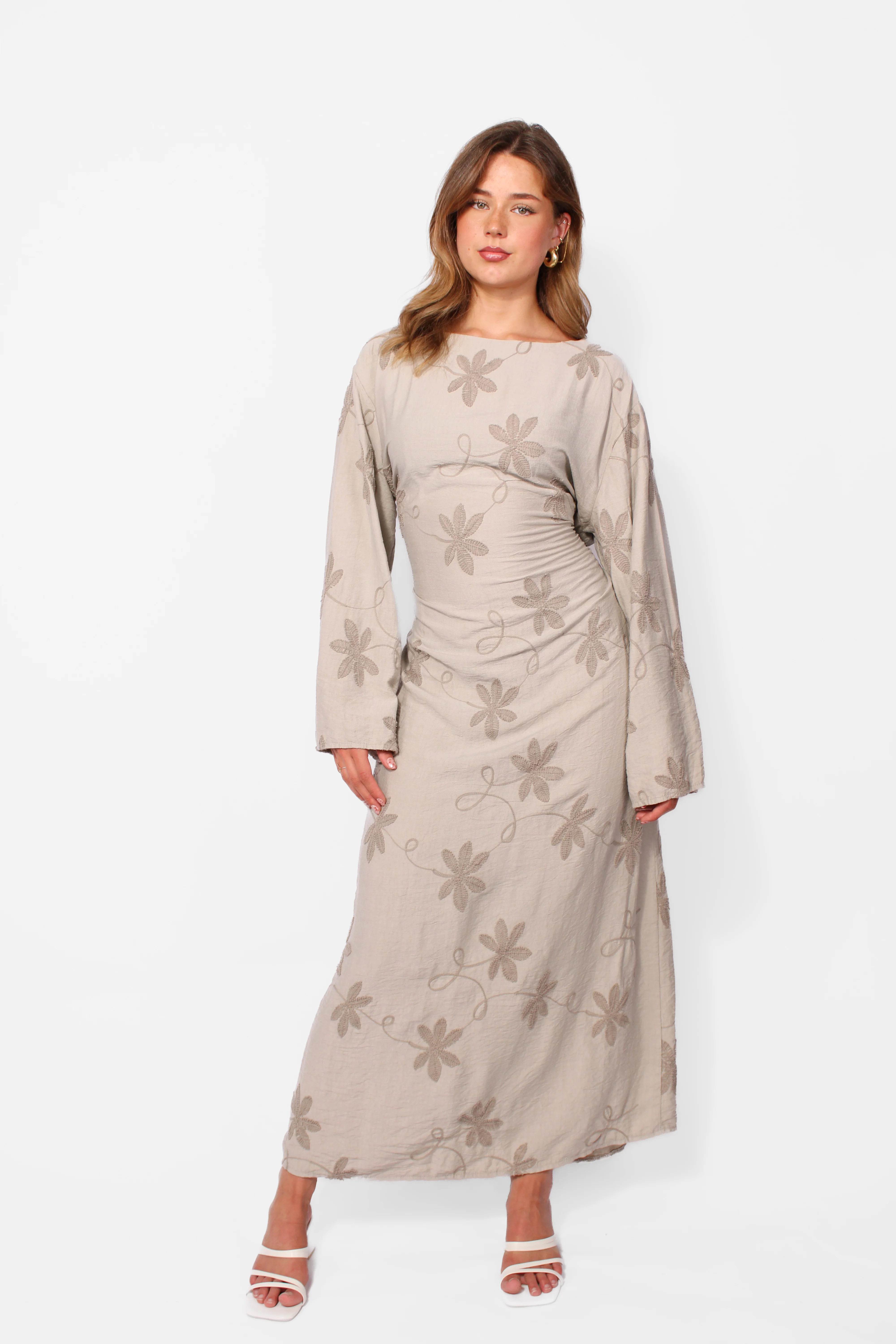 FLORAL EMBROIDERED DRESS - Image 2