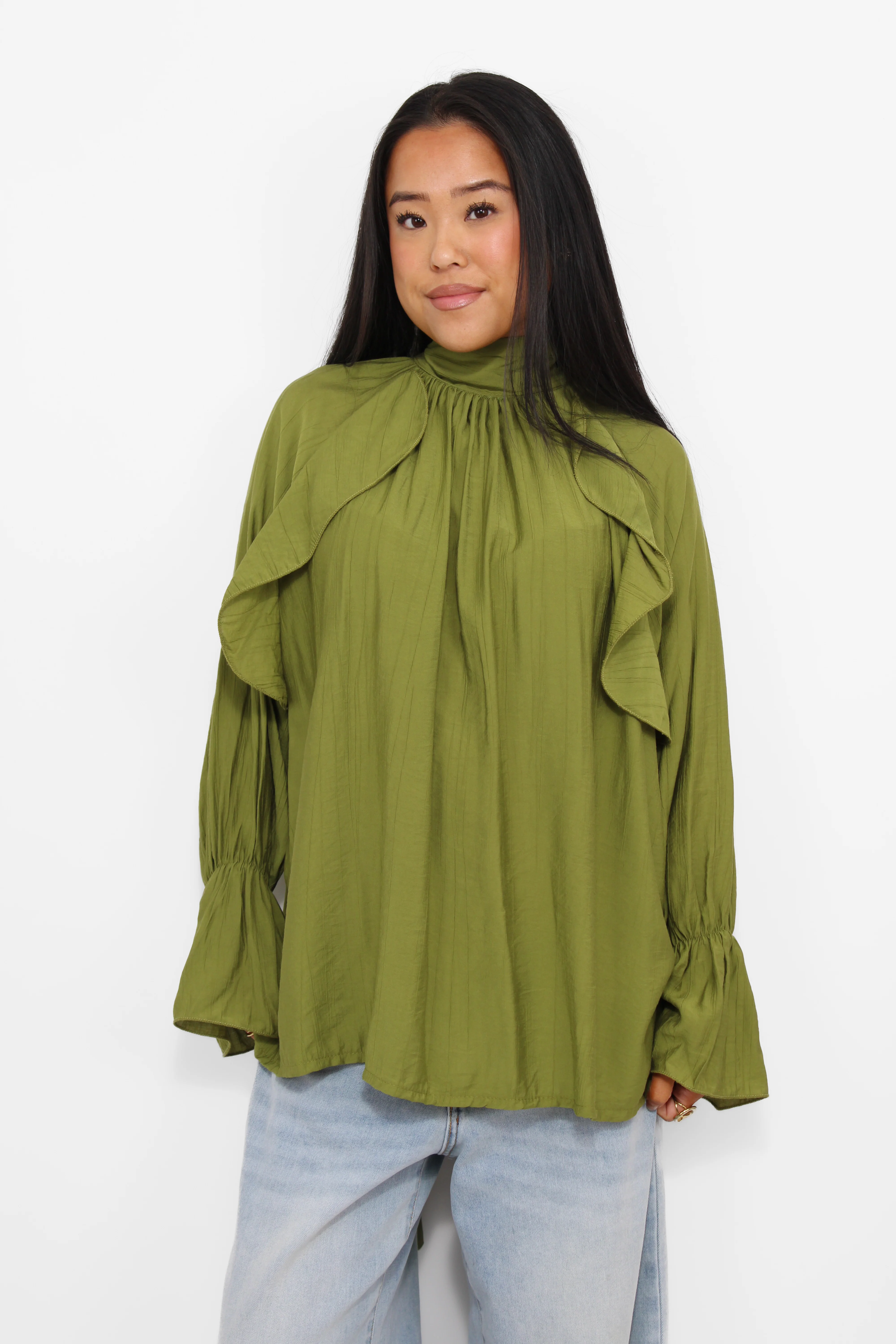 FLOWY RUFFLE BLOUSE - Image 6