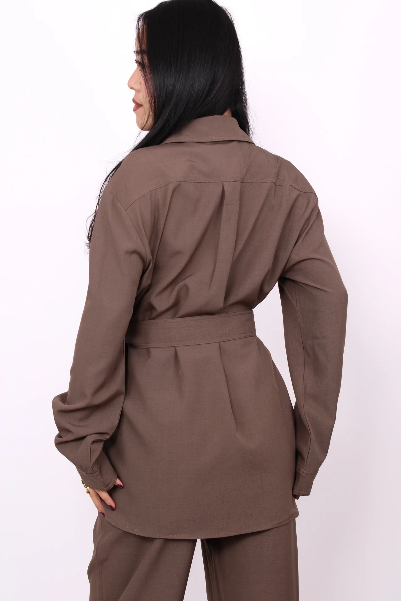 HAZEL BLOUSE - MOCHA - Image 5