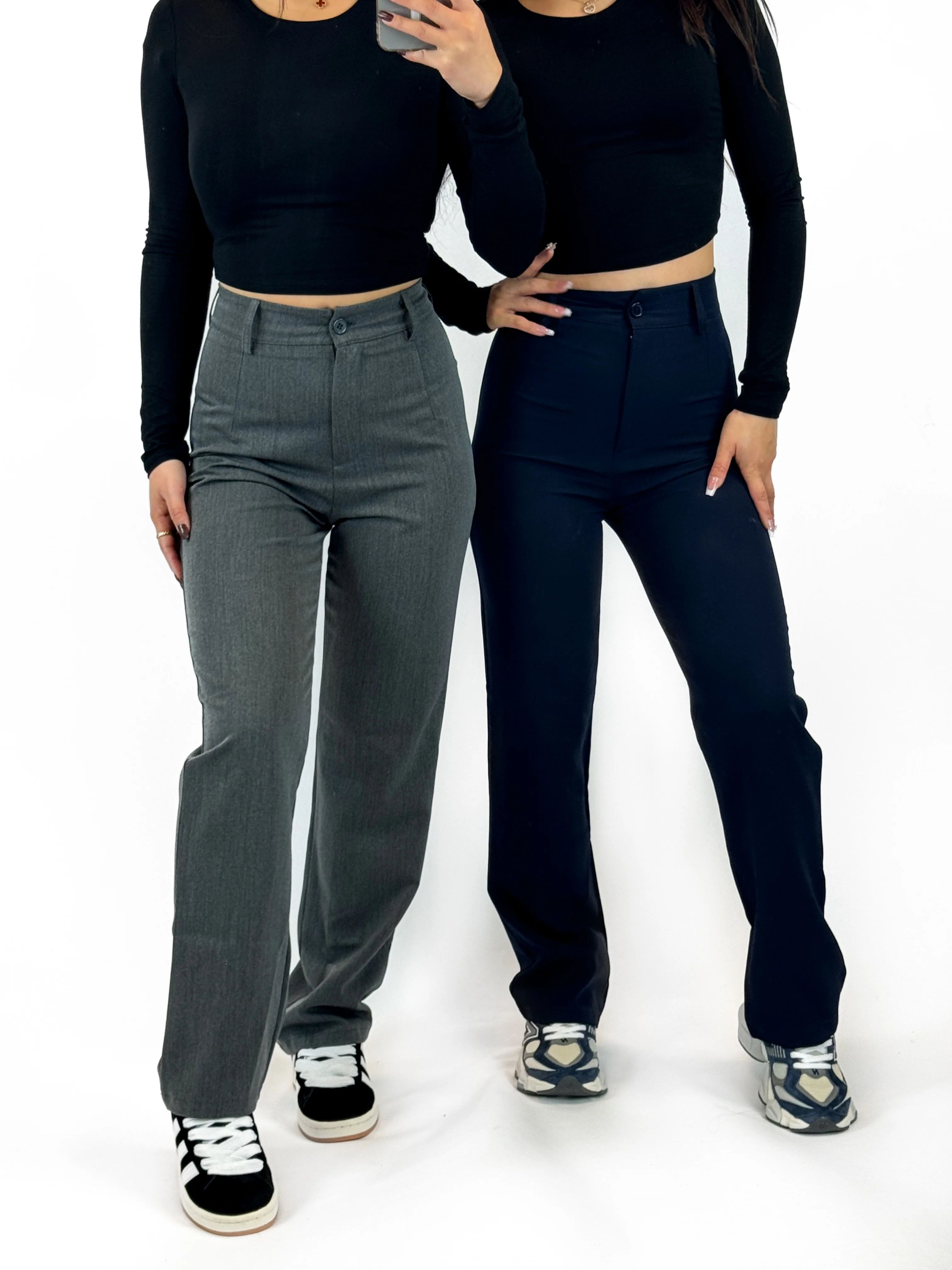 '' PETITE '' 'ISABELLA PANTS - NAVY - Image 3
