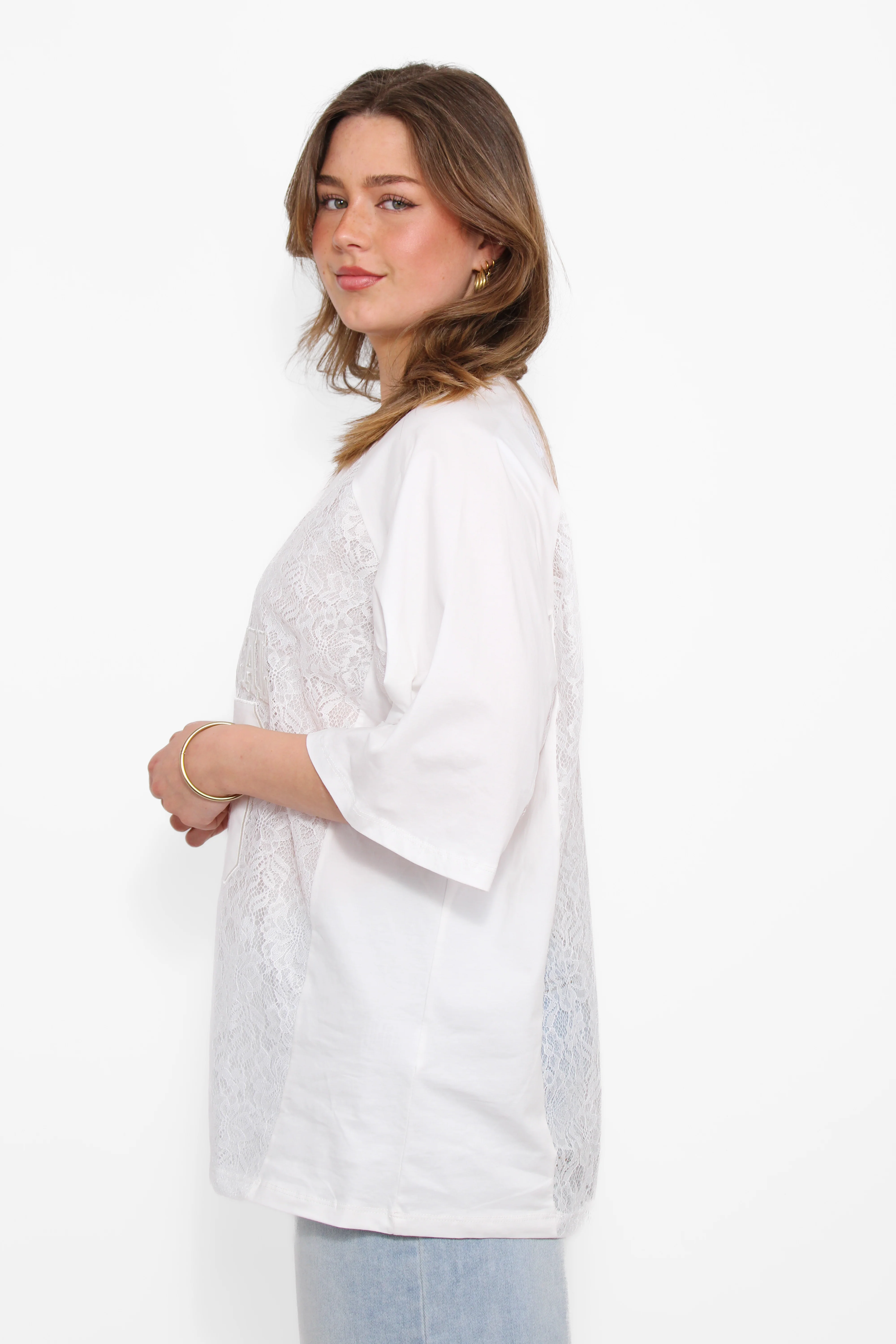 JERSEY LACE TEE - Image 3