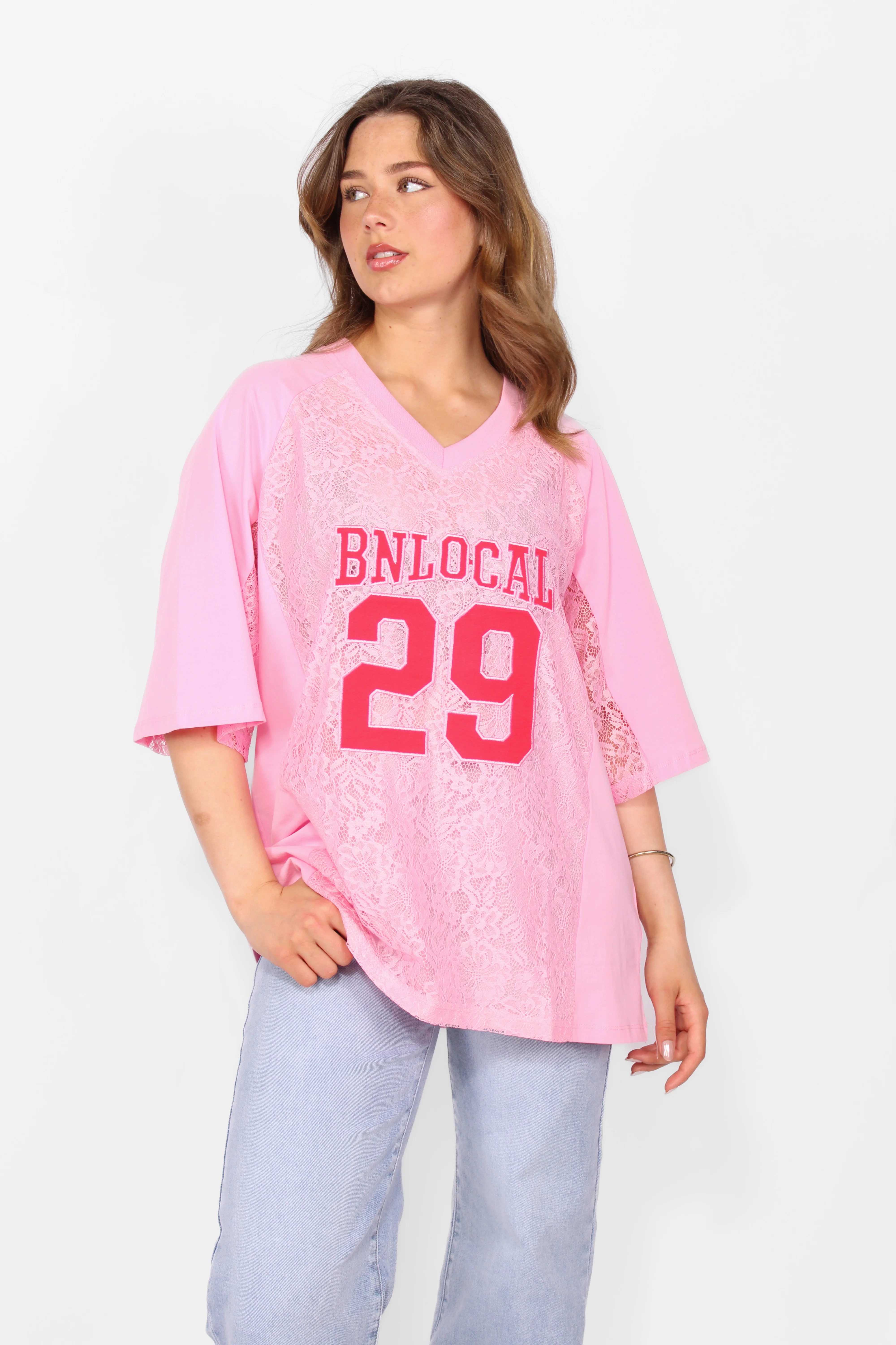 JERSEY LACE TEE - Image 7