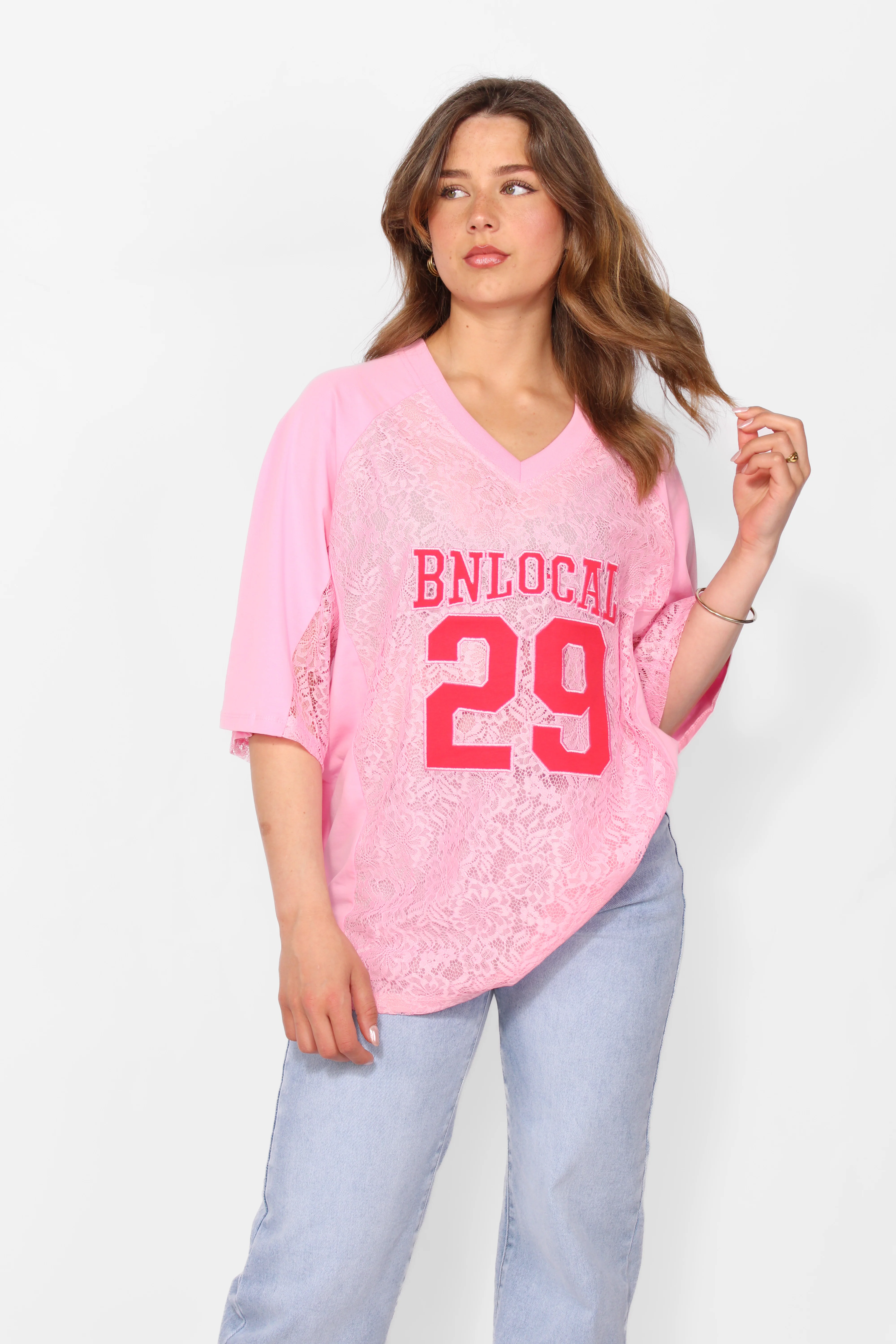 JERSEY LACE TEE - Image 8