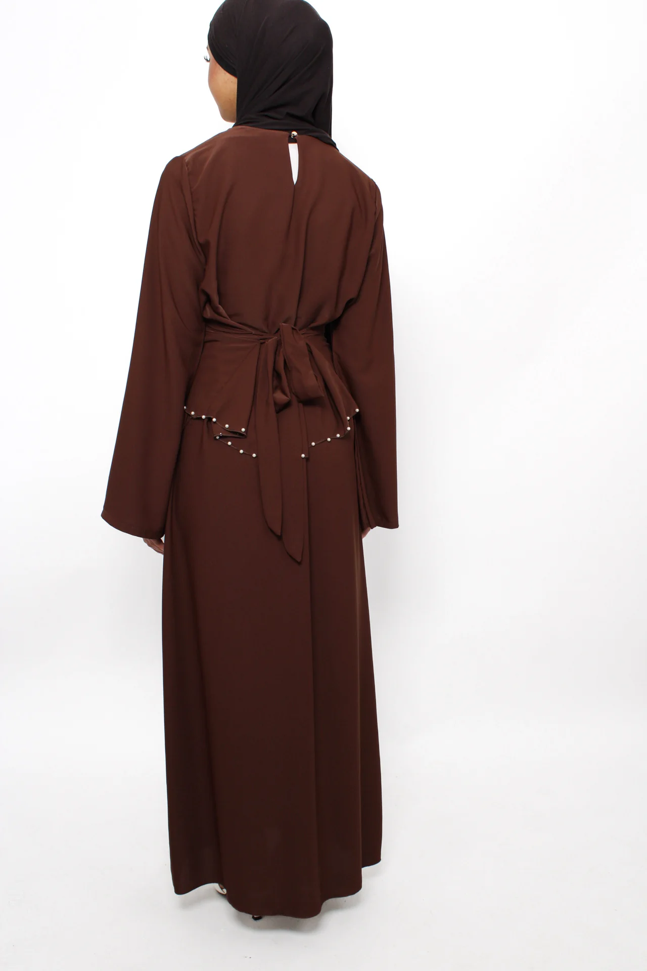 MARWA DRESS - BROWN - Image 6