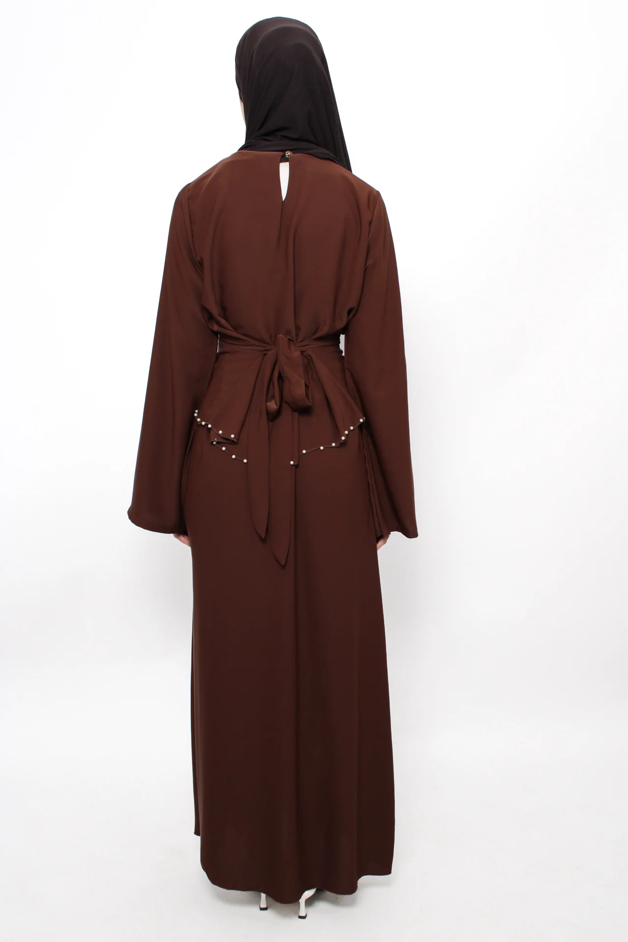 MARWA DRESS - BROWN - Image 7