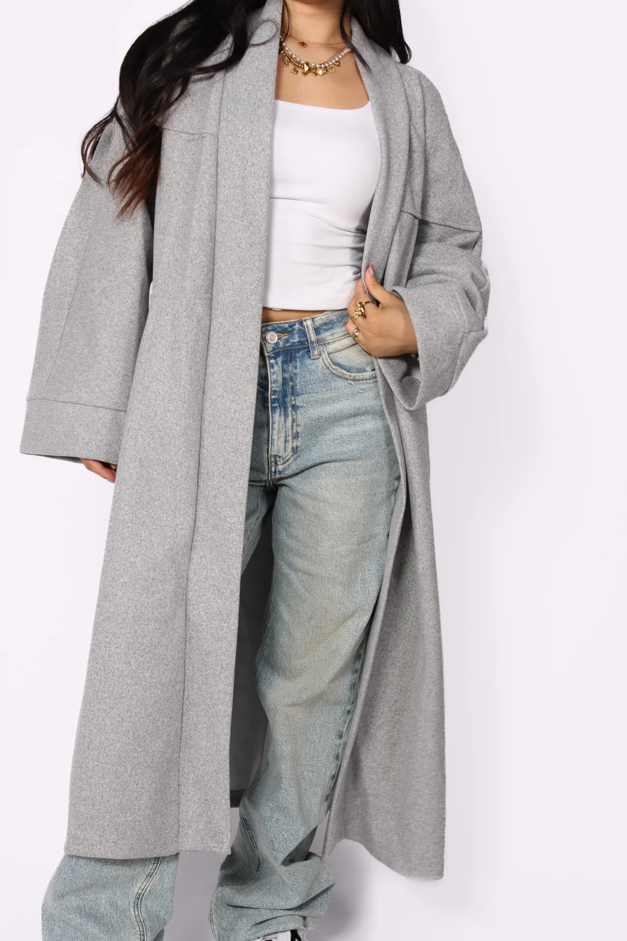 NYLA KIMONO - GREY - Image 3