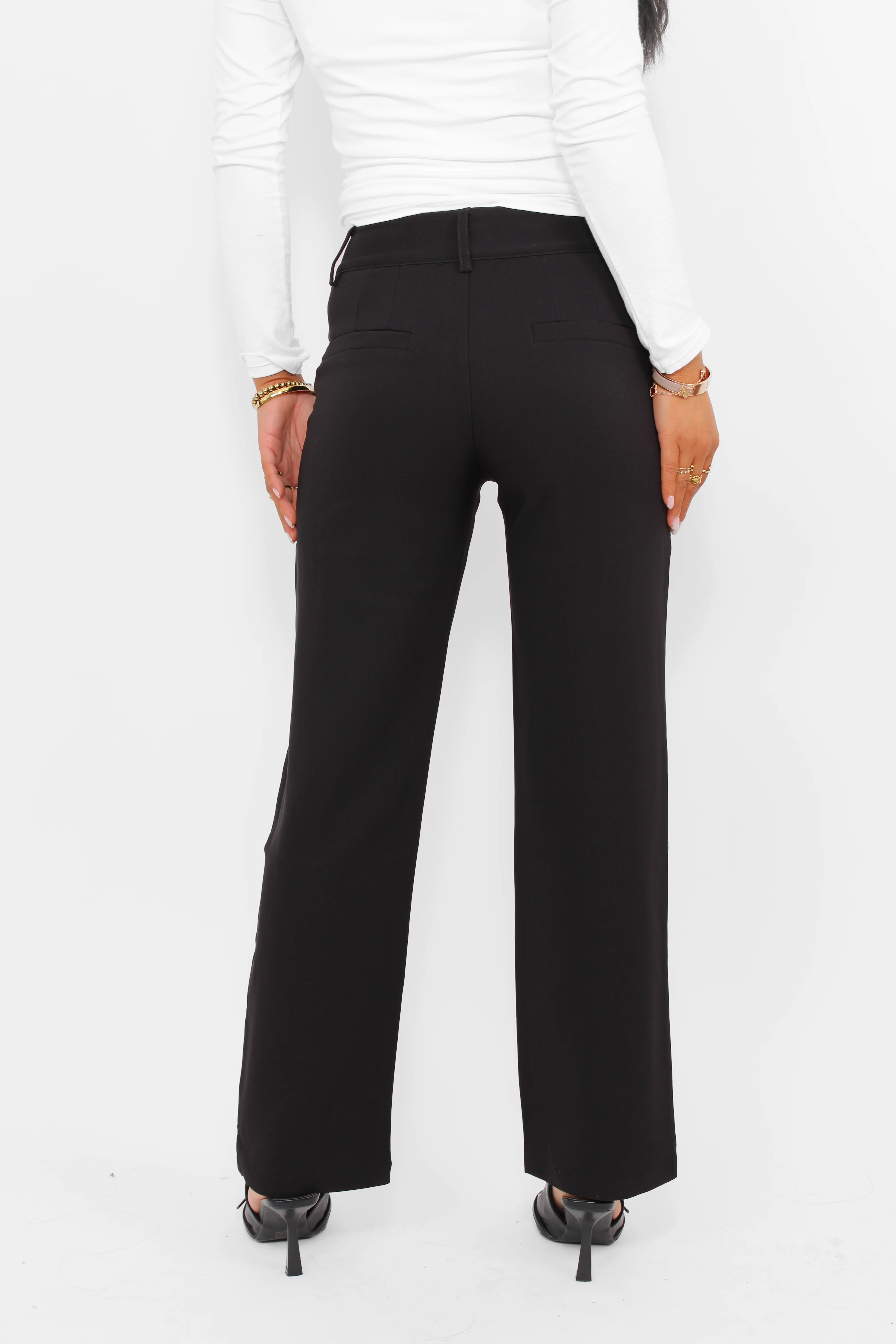 ''PETITE'' ESSENTIAL TROUSER MID WAIST STRAIGHT LEG - Image 2