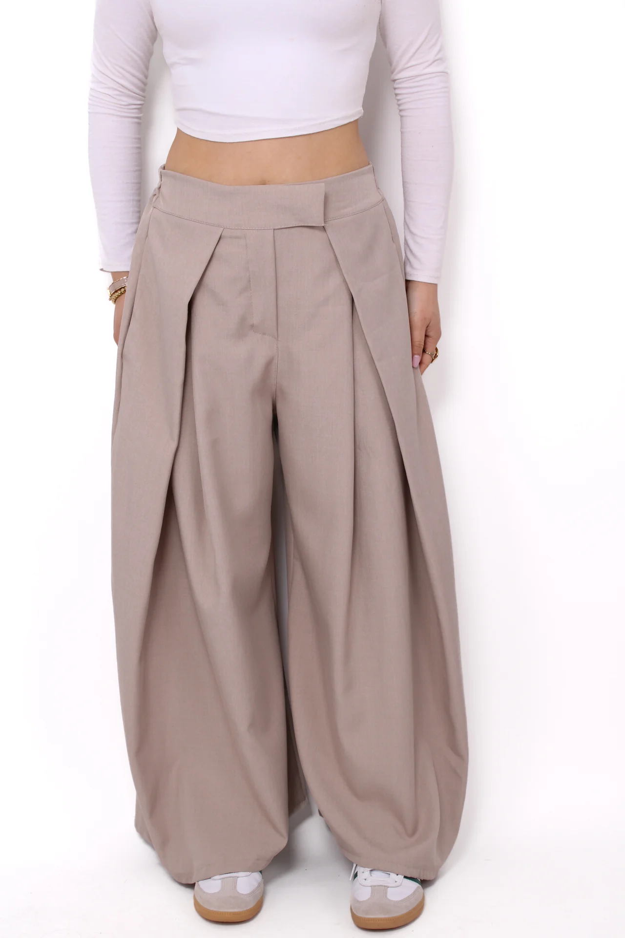 “PETITE'' MADISON TROUSER - TAUPE - Image 3
