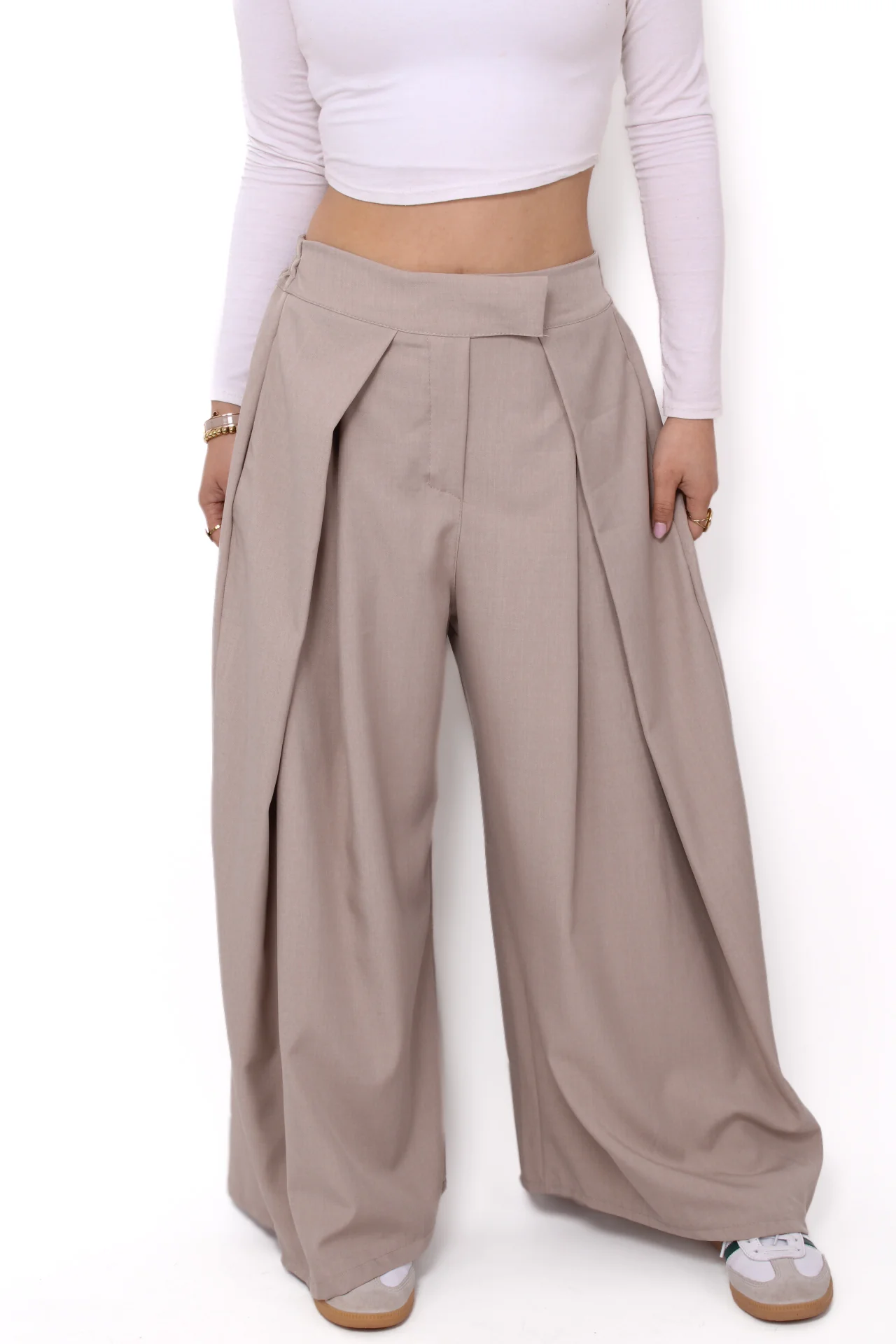“PETITE'' MADISON TROUSER - TAUPE - Image 4