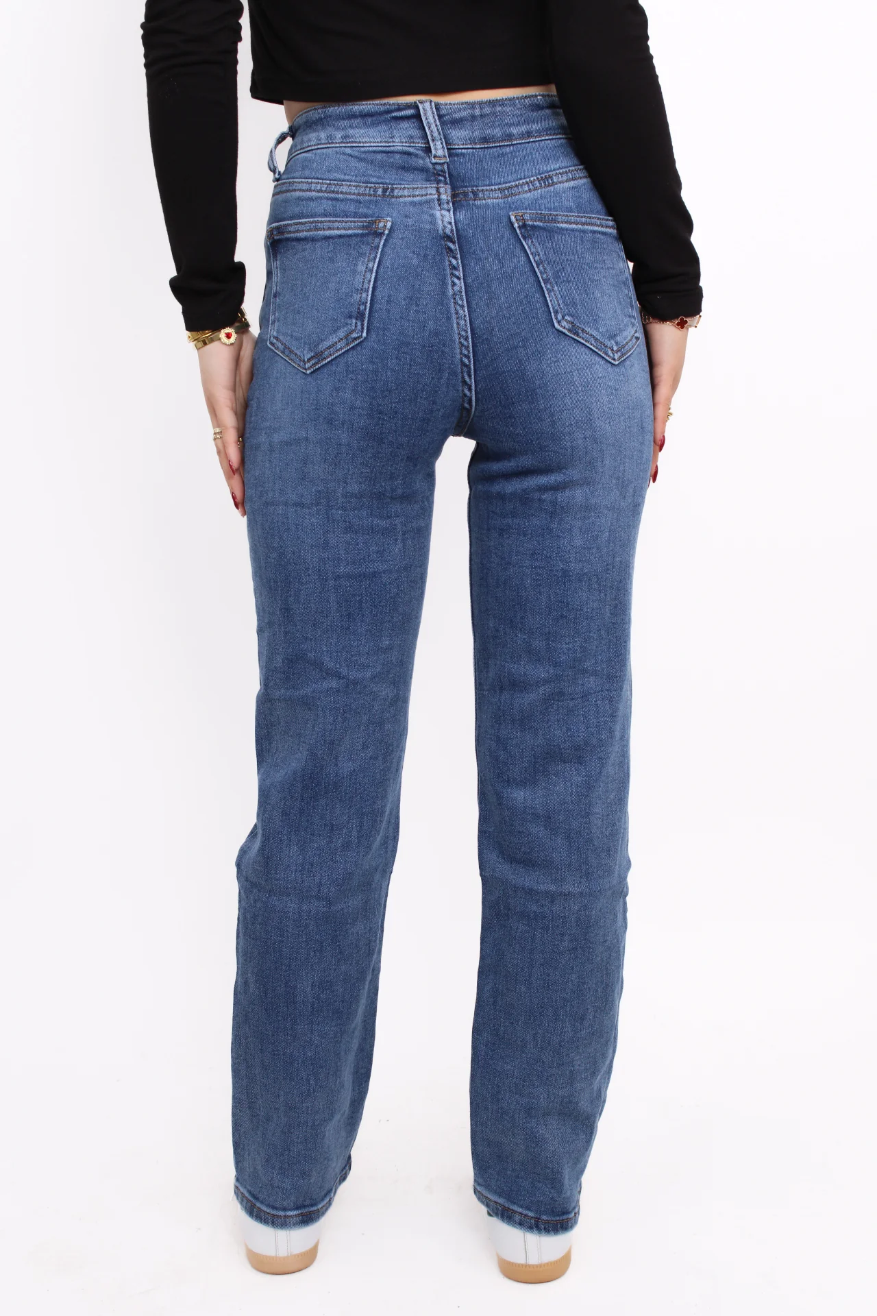 ''PETITE'' STRAIGHT LEG JEANS 5360-3 - DENIM - Image 3