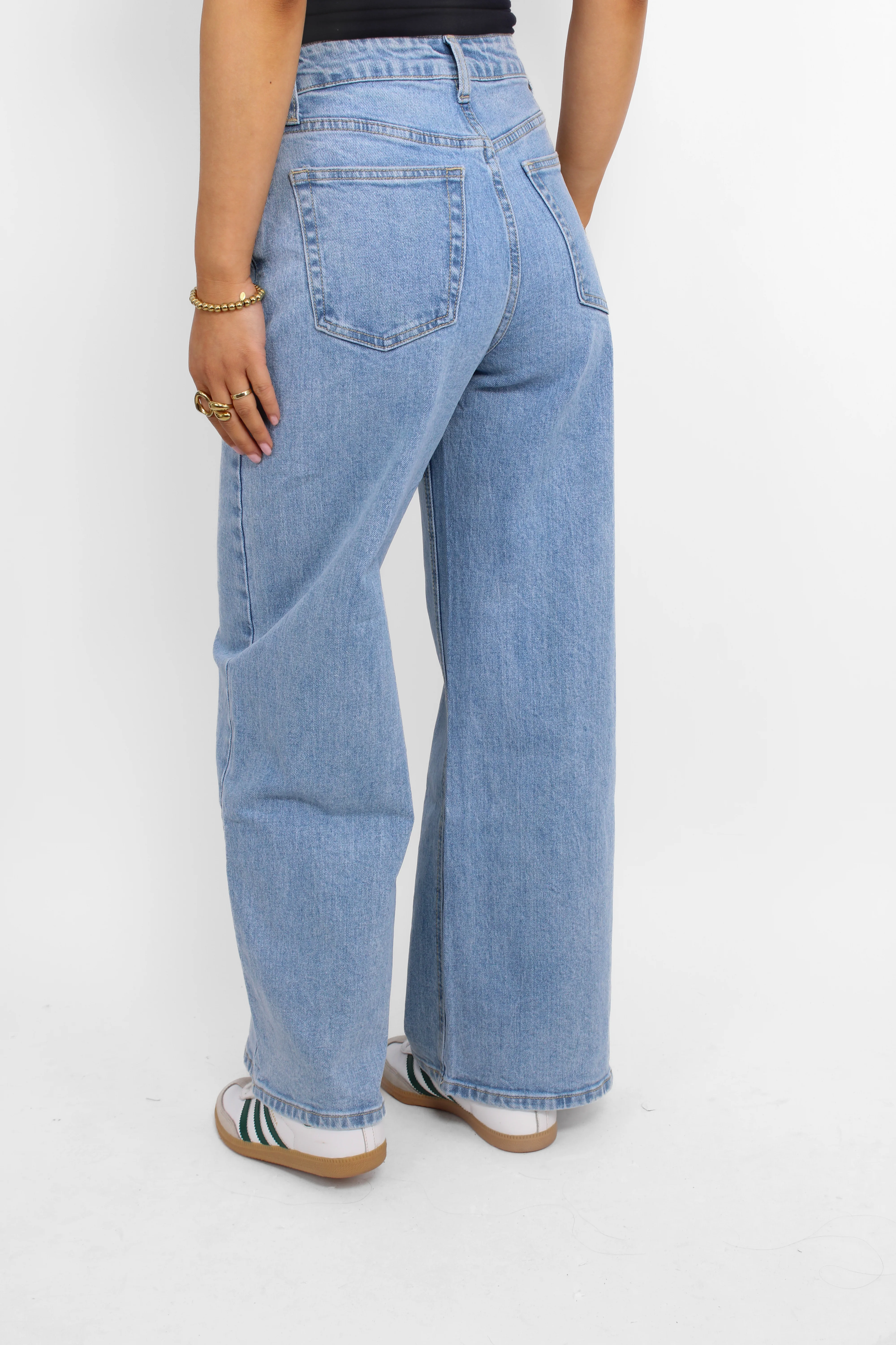 ''PETITE'' WIDE LEG JEANS 3586 - DENIM - Image 5