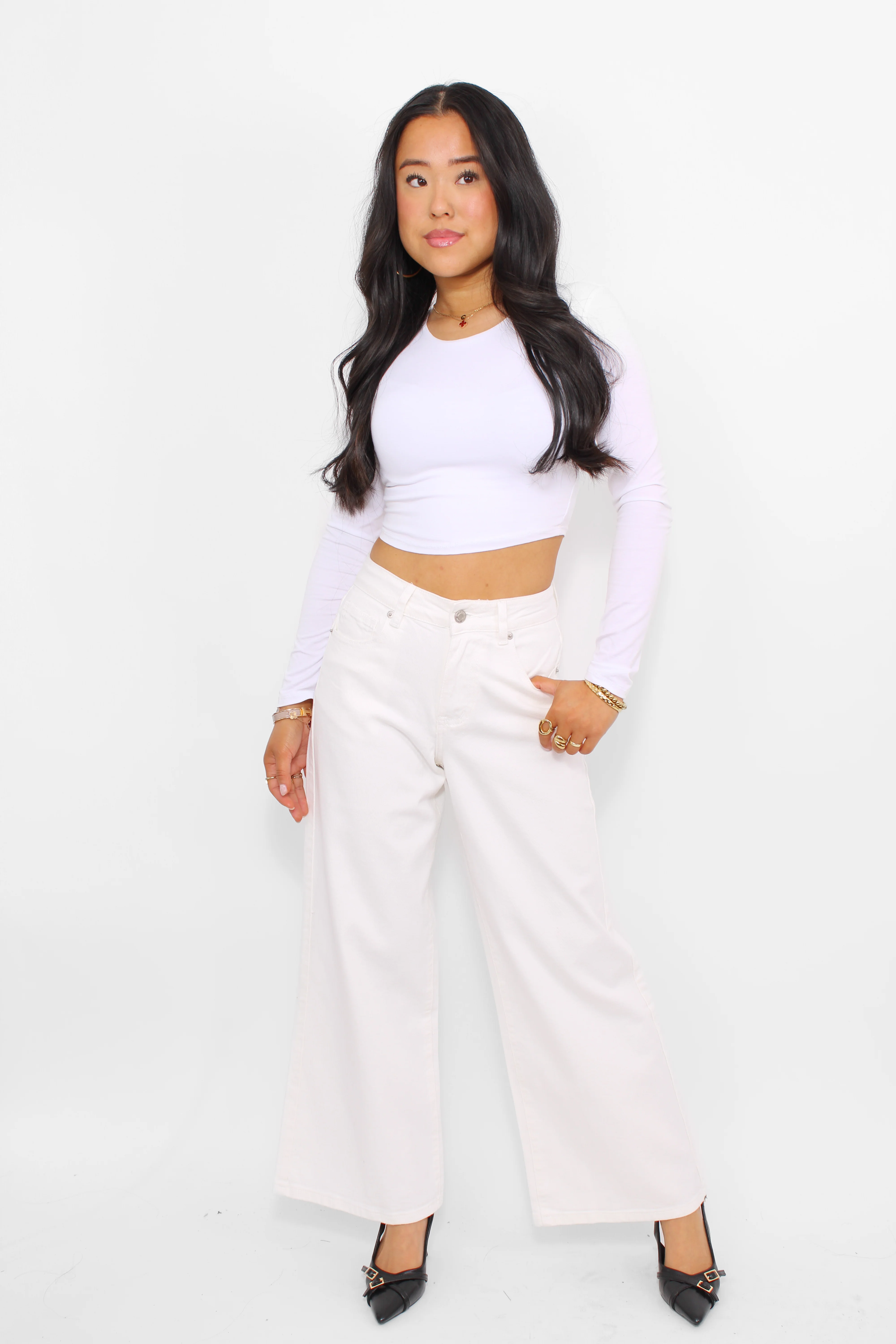 ''PETITE'' WIDE LEG JEANS 9212 - Image 9