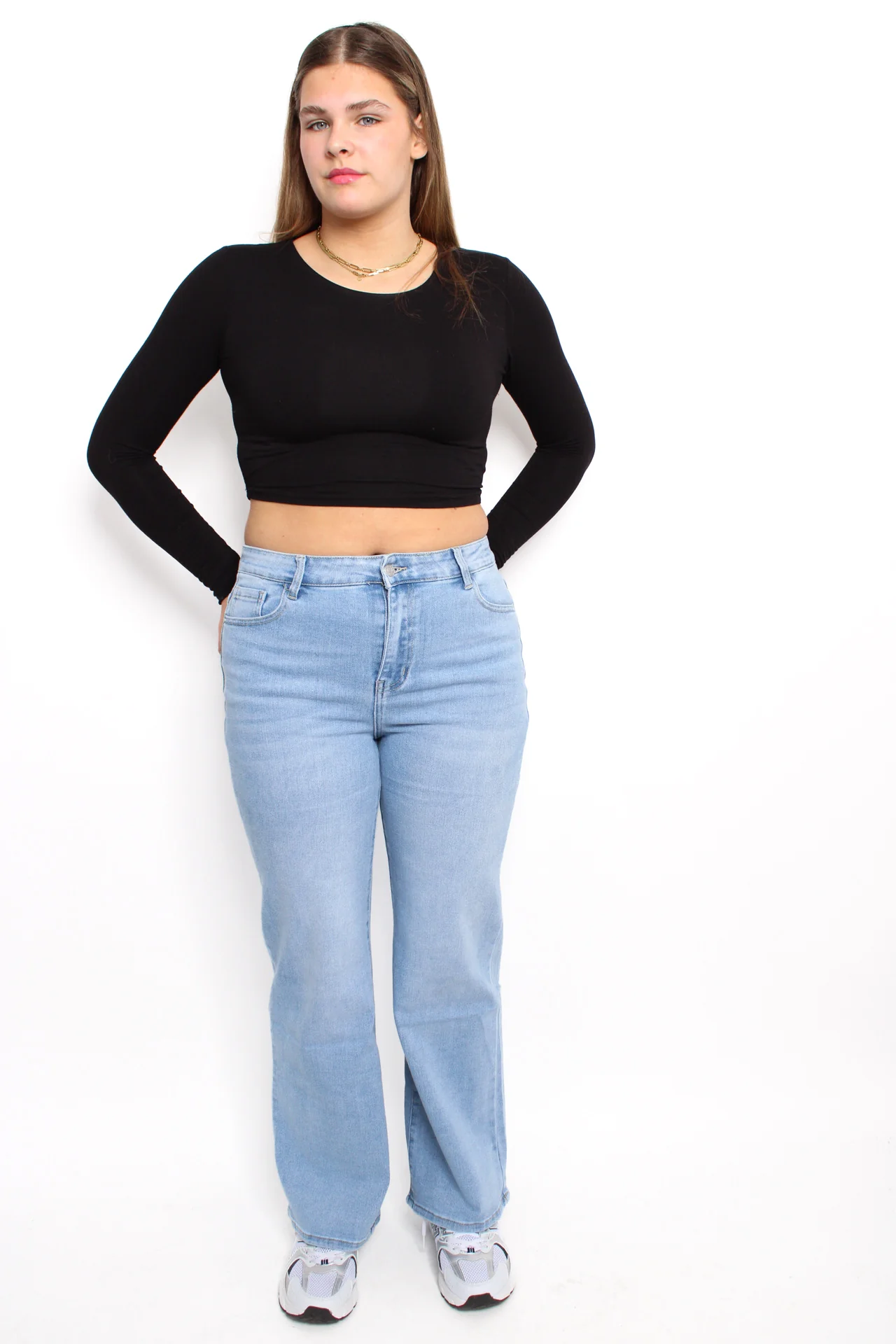 ''PLUSSIZE'' WIDE LEG JEANS 094 - DENIM - Image 2