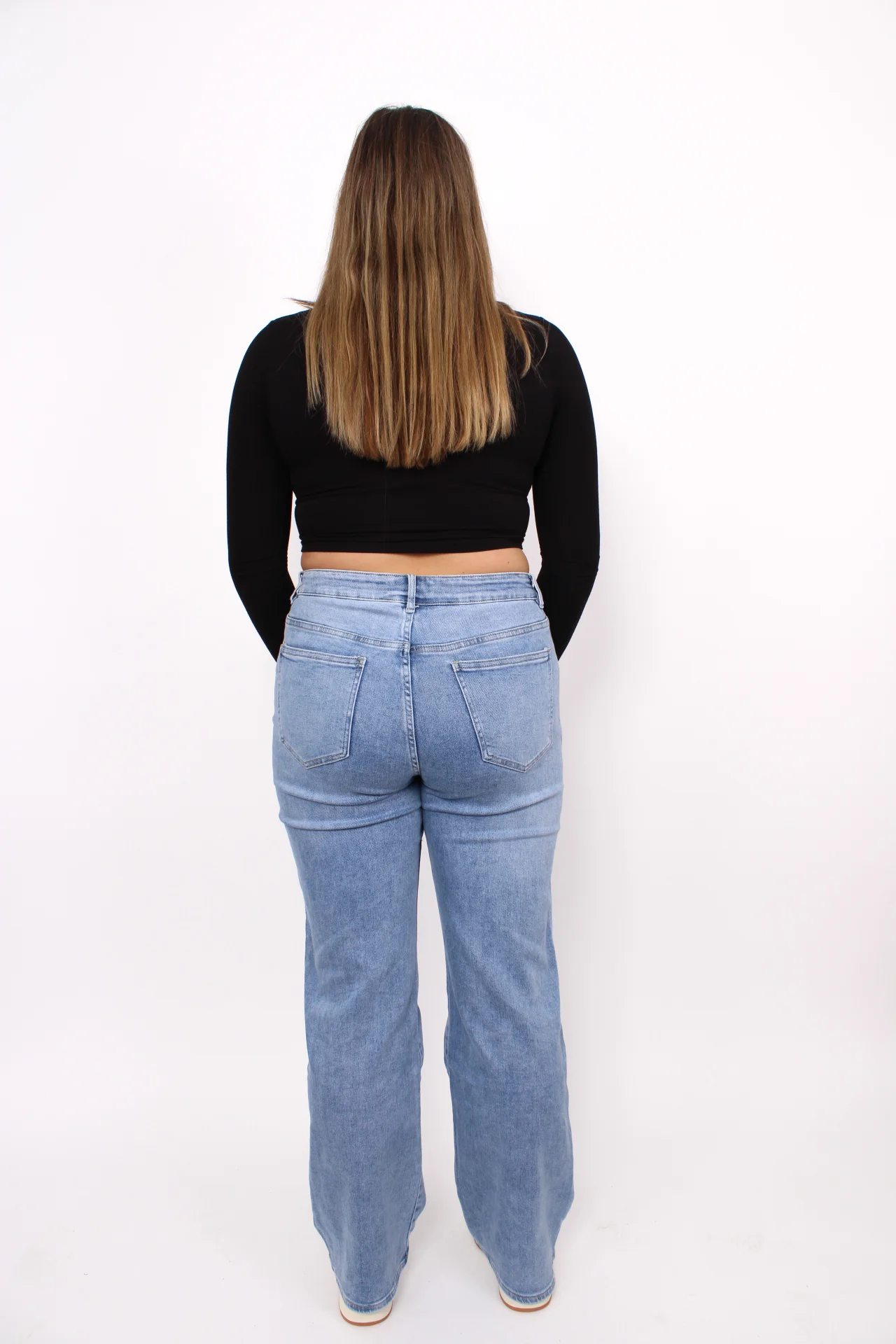 ''PLUSSIZE'' WIDE LEG JEANS 205-3 - DENIM - Image 6