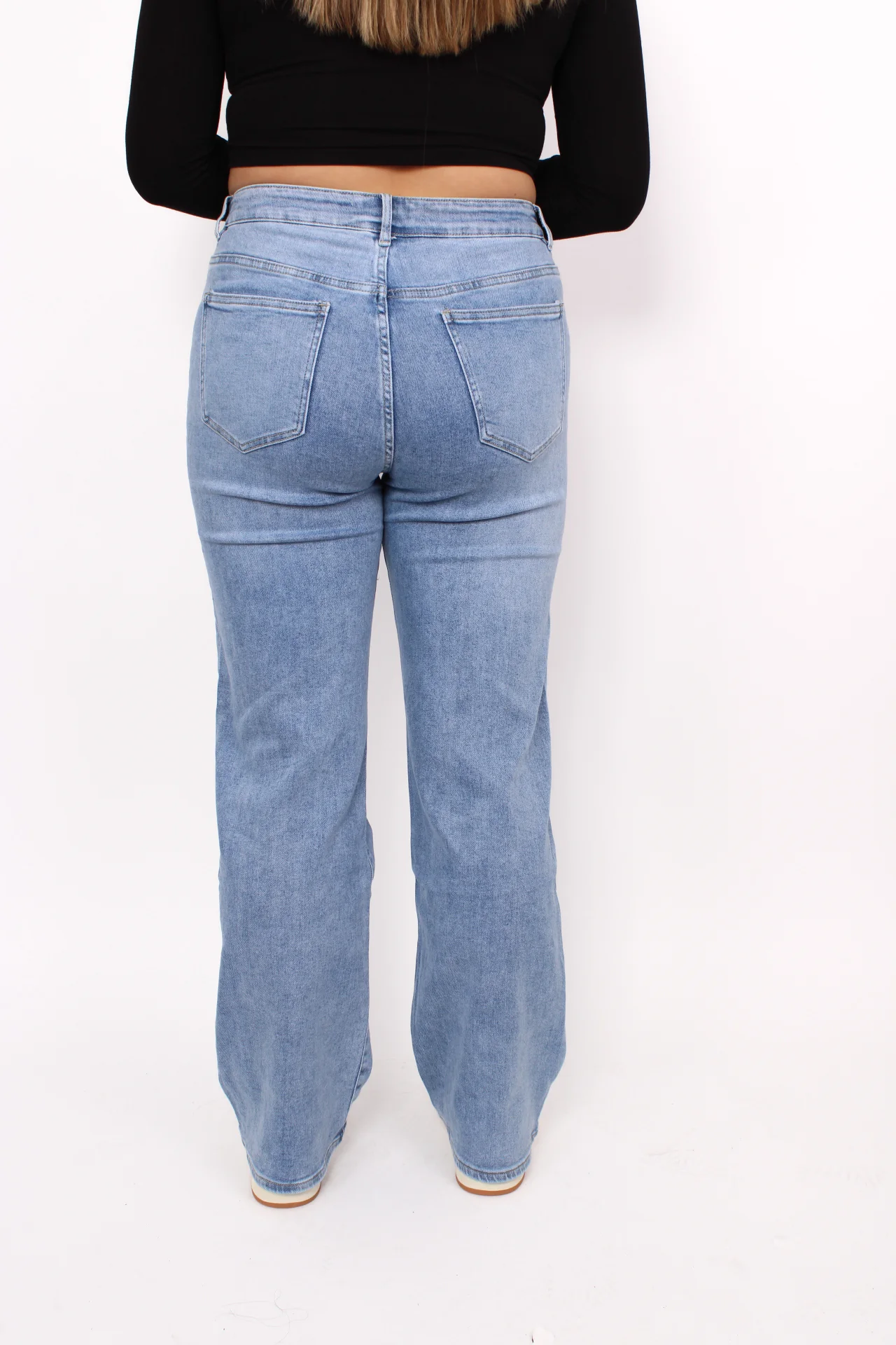 ''PLUSSIZE'' WIDE LEG JEANS 205-3 - DENIM - Image 7