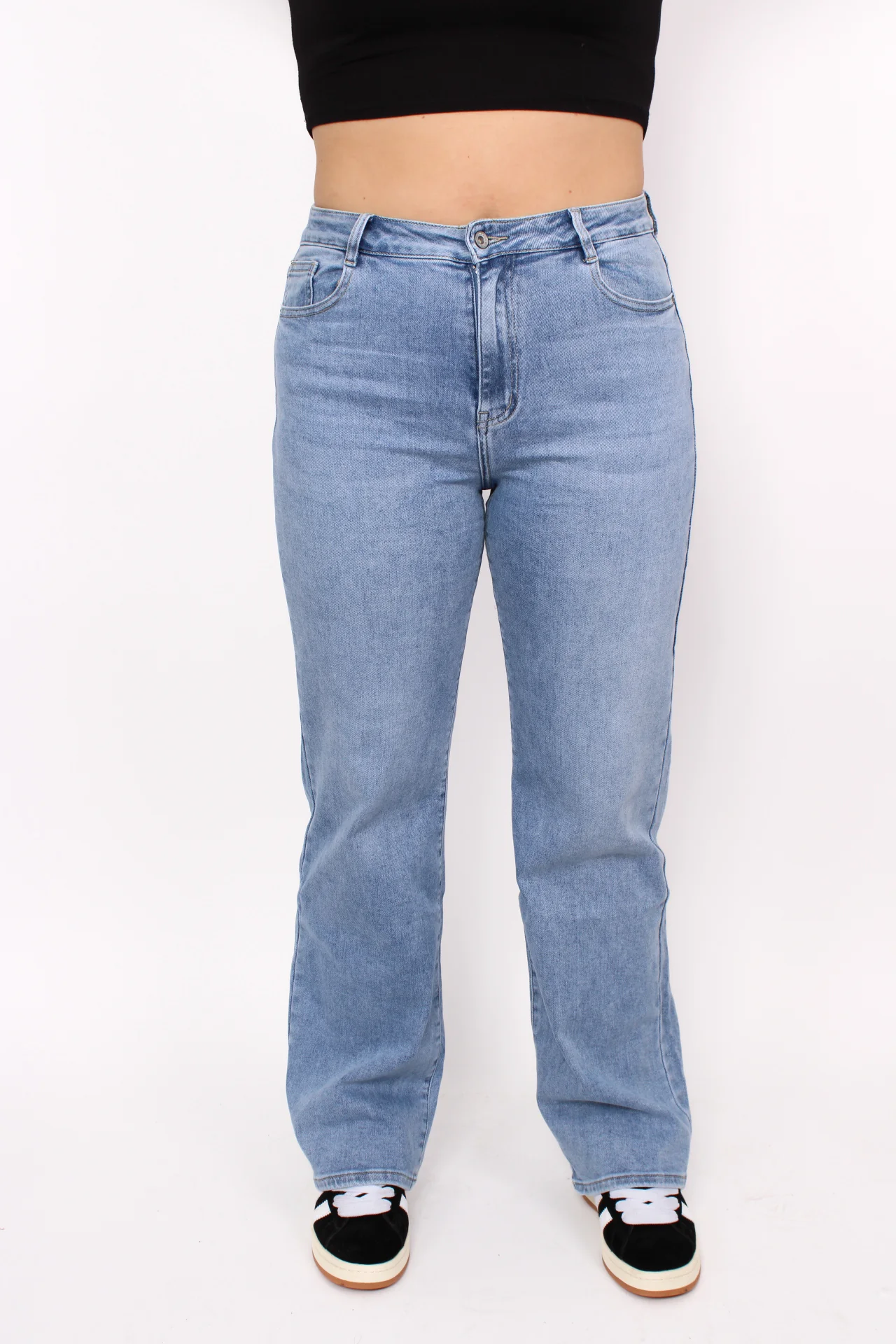 ''PLUSSIZE'' WIDE LEG JEANS 205-3 - DENIM - Image 9