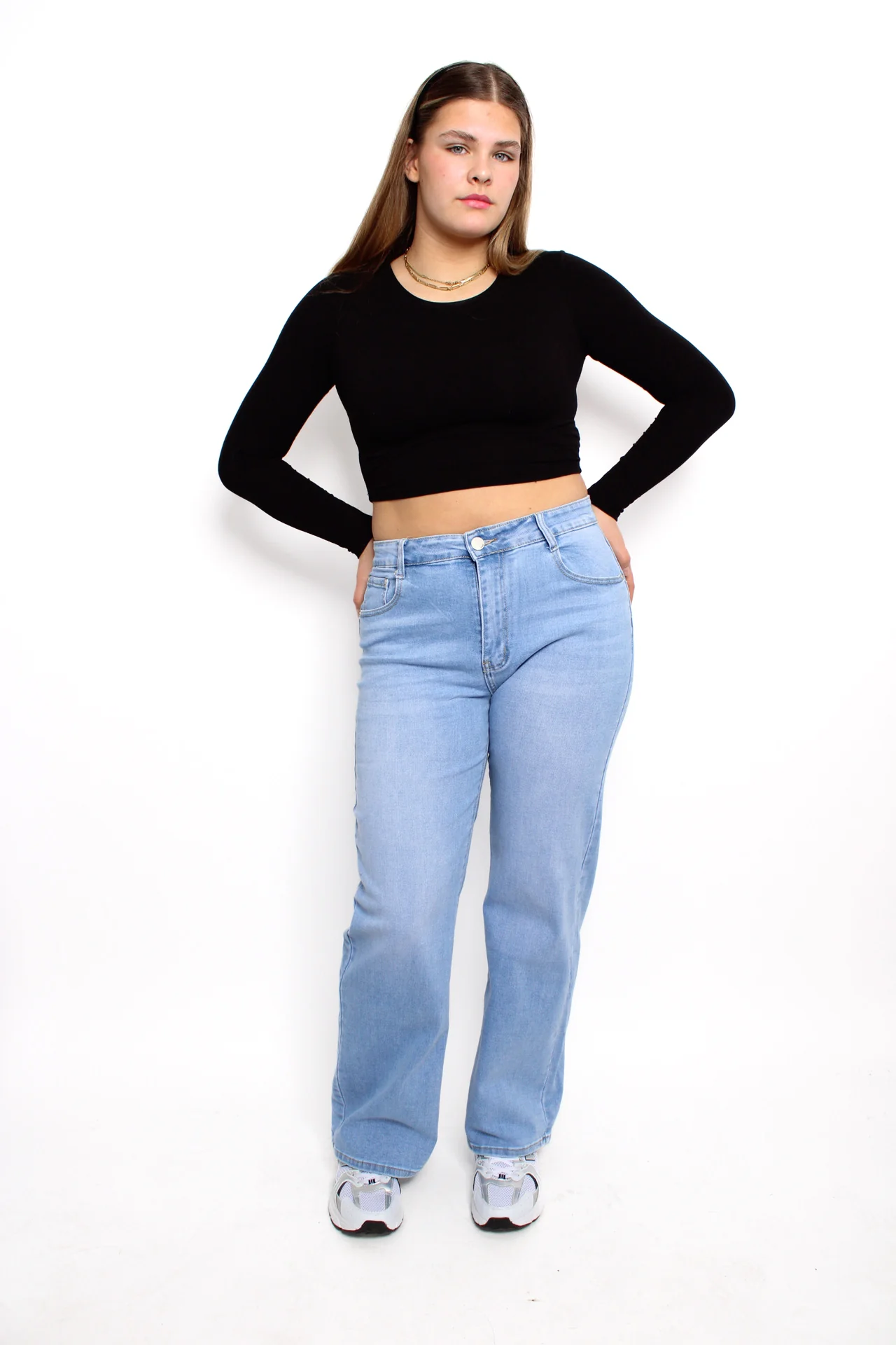 ''PLUSSIZE' WIDE LEG JEANS 2101 - DENIM - Image 4