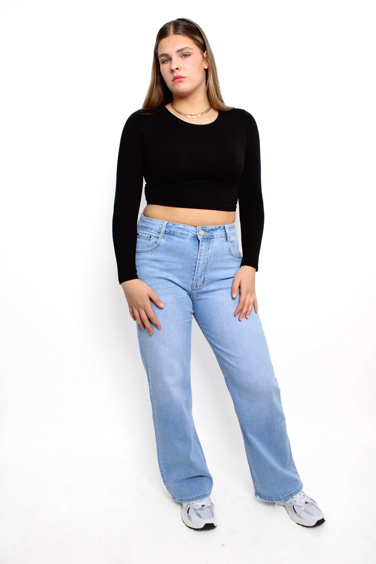 ''PLUSSIZE' WIDE LEG JEANS 2101 - DENIM - Image 7