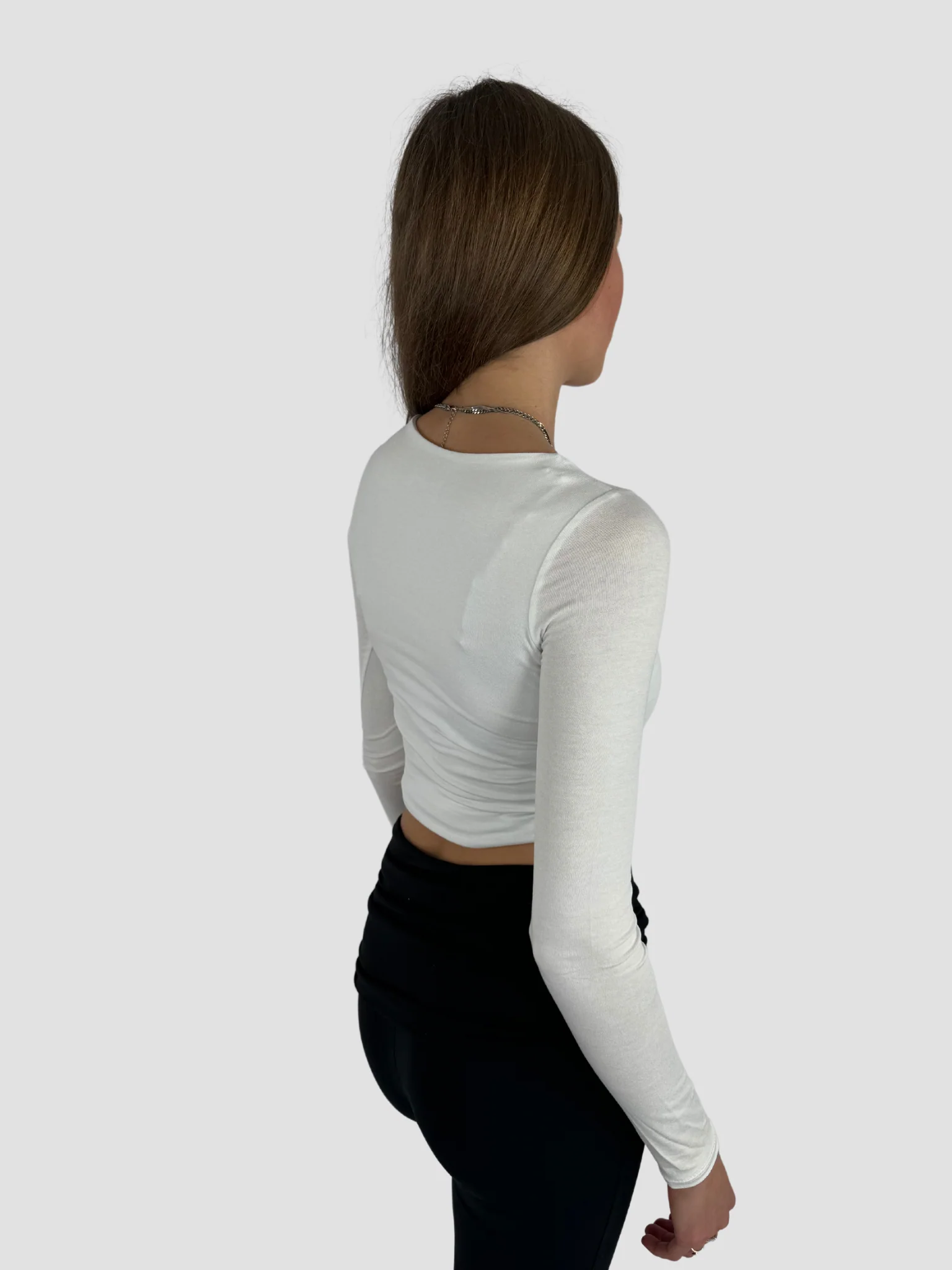 POSY LONG SLEEVE TOP - WHITE - Image 5