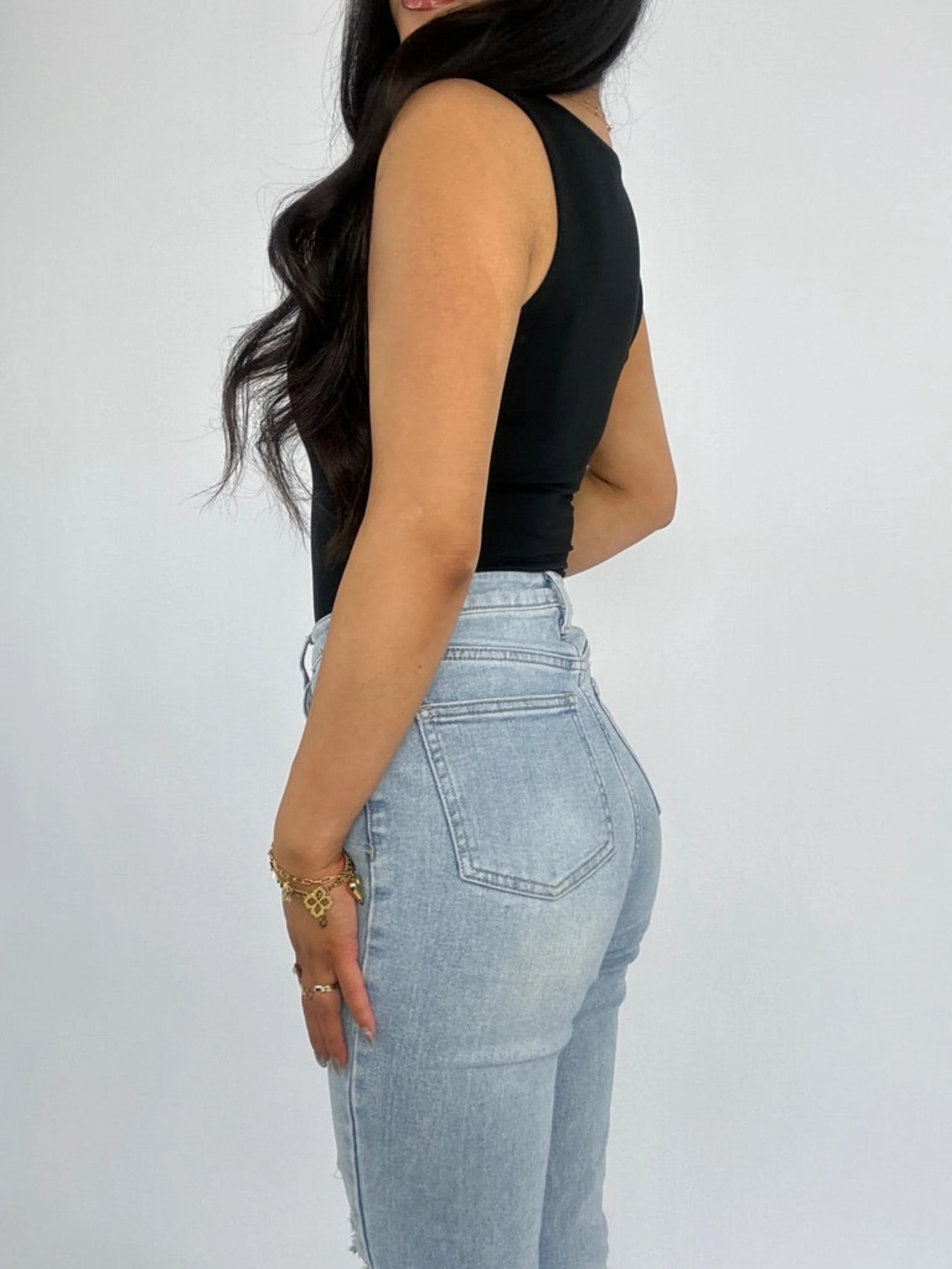 SQUARE TANK TOP - BLACK - Image 7