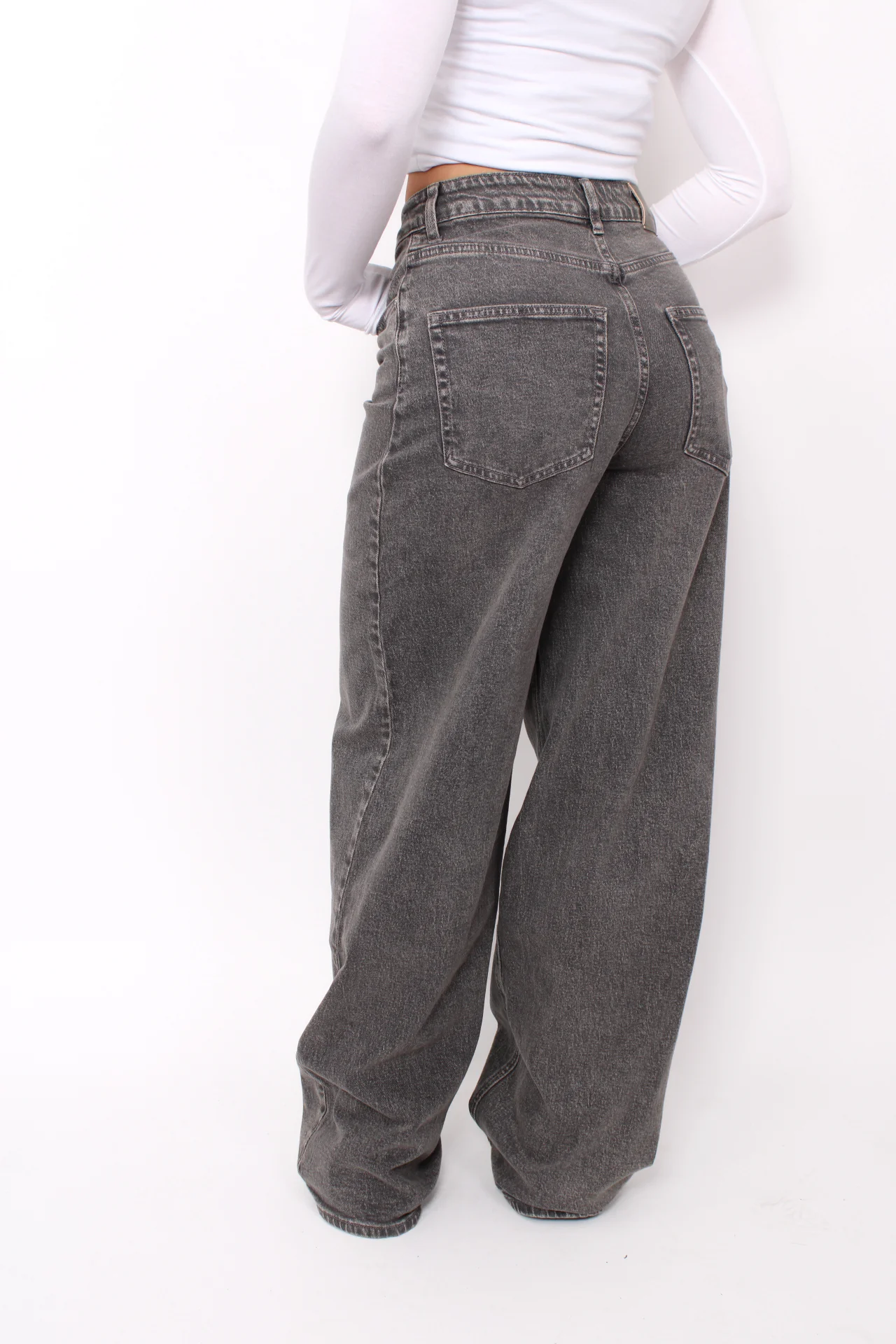 ''TALL'' BAGGY JEANS 3855 - GREY - Image 10