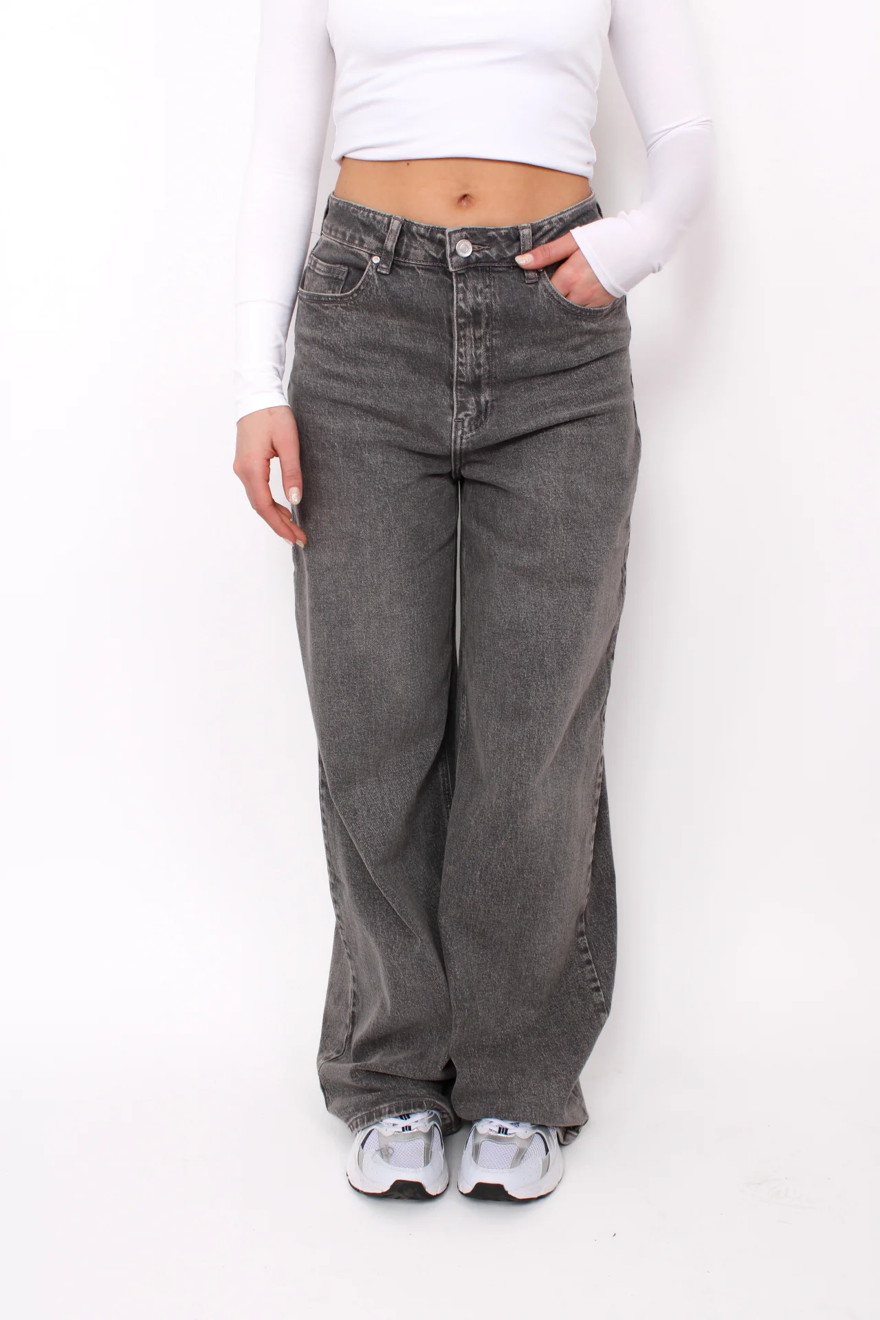''TALL'' BAGGY JEANS 3855 - GREY - Image 11