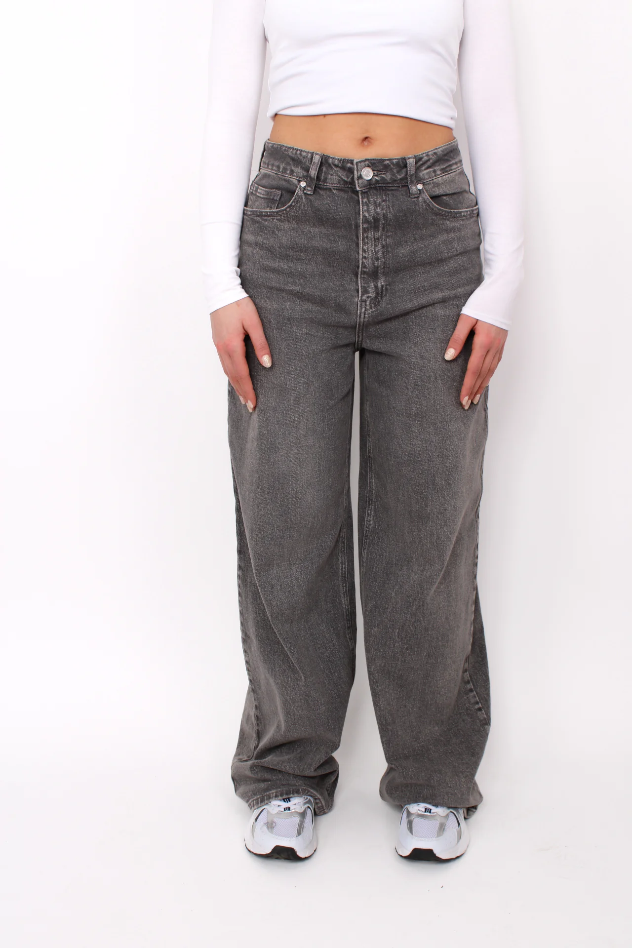 ''TALL'' BAGGY JEANS 3855 - GREY - Image 12