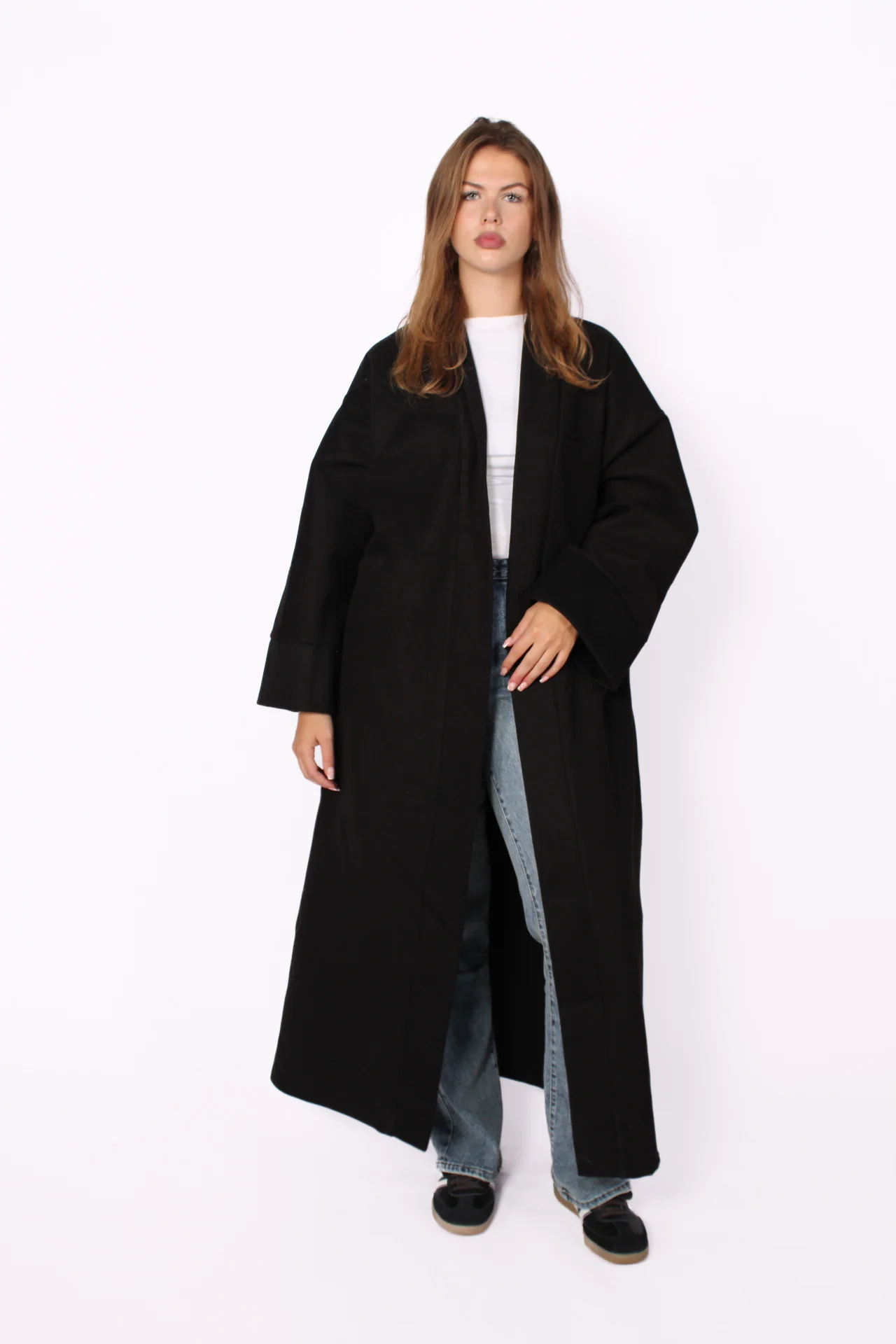 “TALL” NYLA KIMONO - BLACK - Image 7