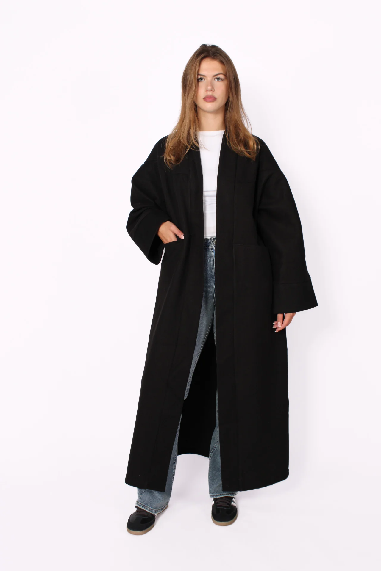 “TALL” NYLA KIMONO - BLACK - Image 8