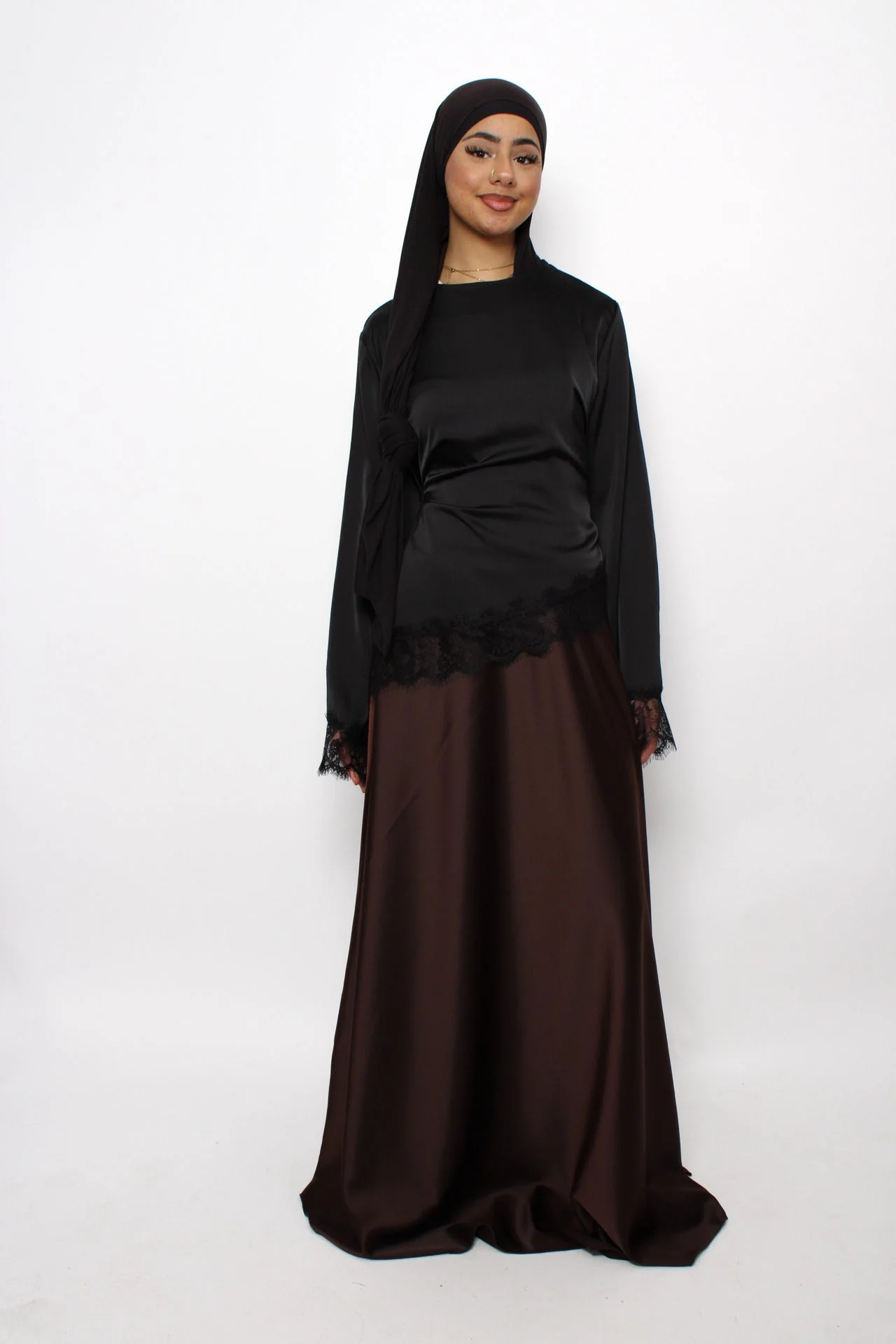 ''TALL'' SATIN MAXI SKIRT - Image 12
