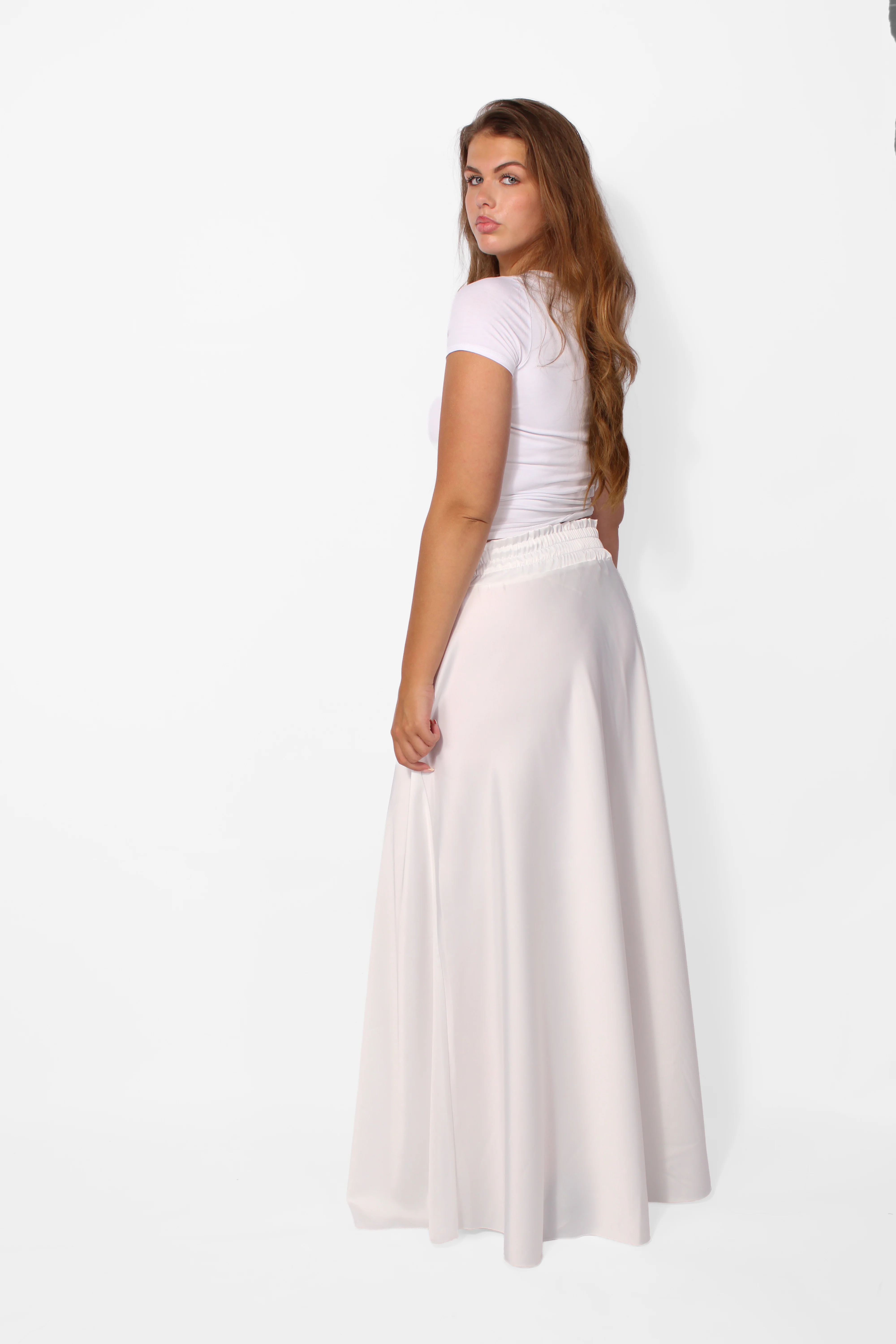 ''TALL'' SATIN MAXI SKIRT - Image 21