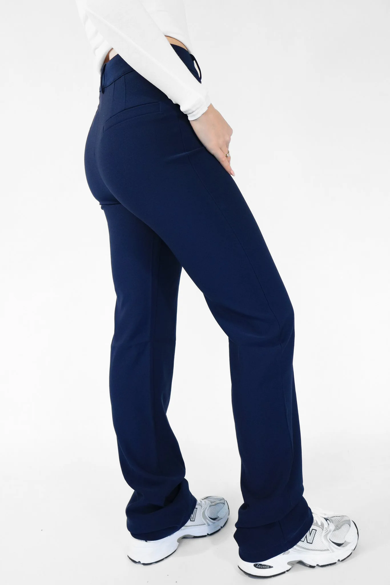 ''TALL'' STRETCH PANTS - NAVY - Image 10