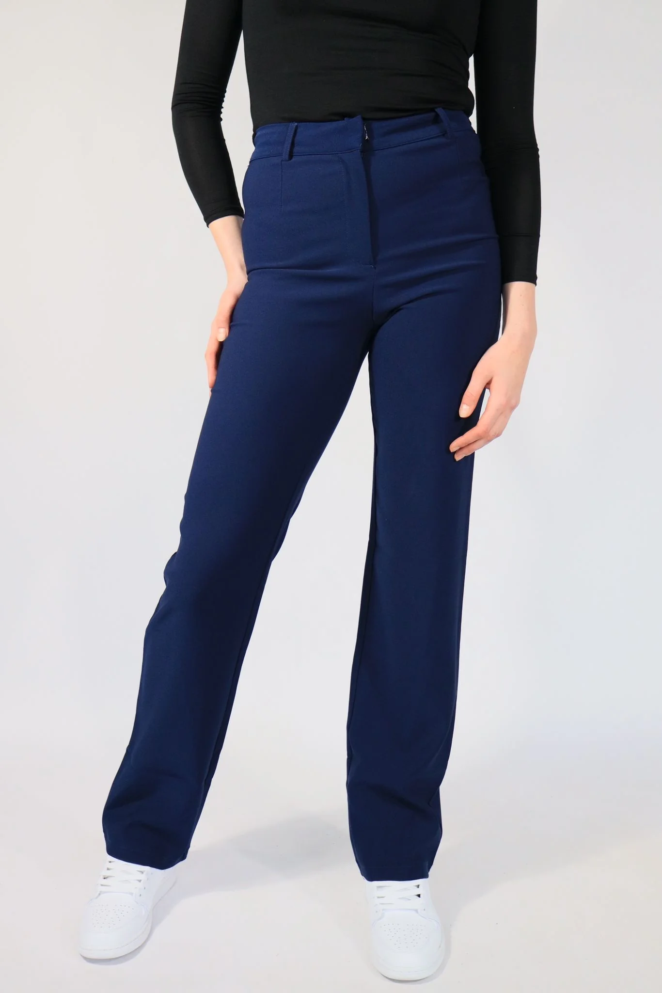 ''TALL'' STRETCH PANTS - NAVY - Image 6