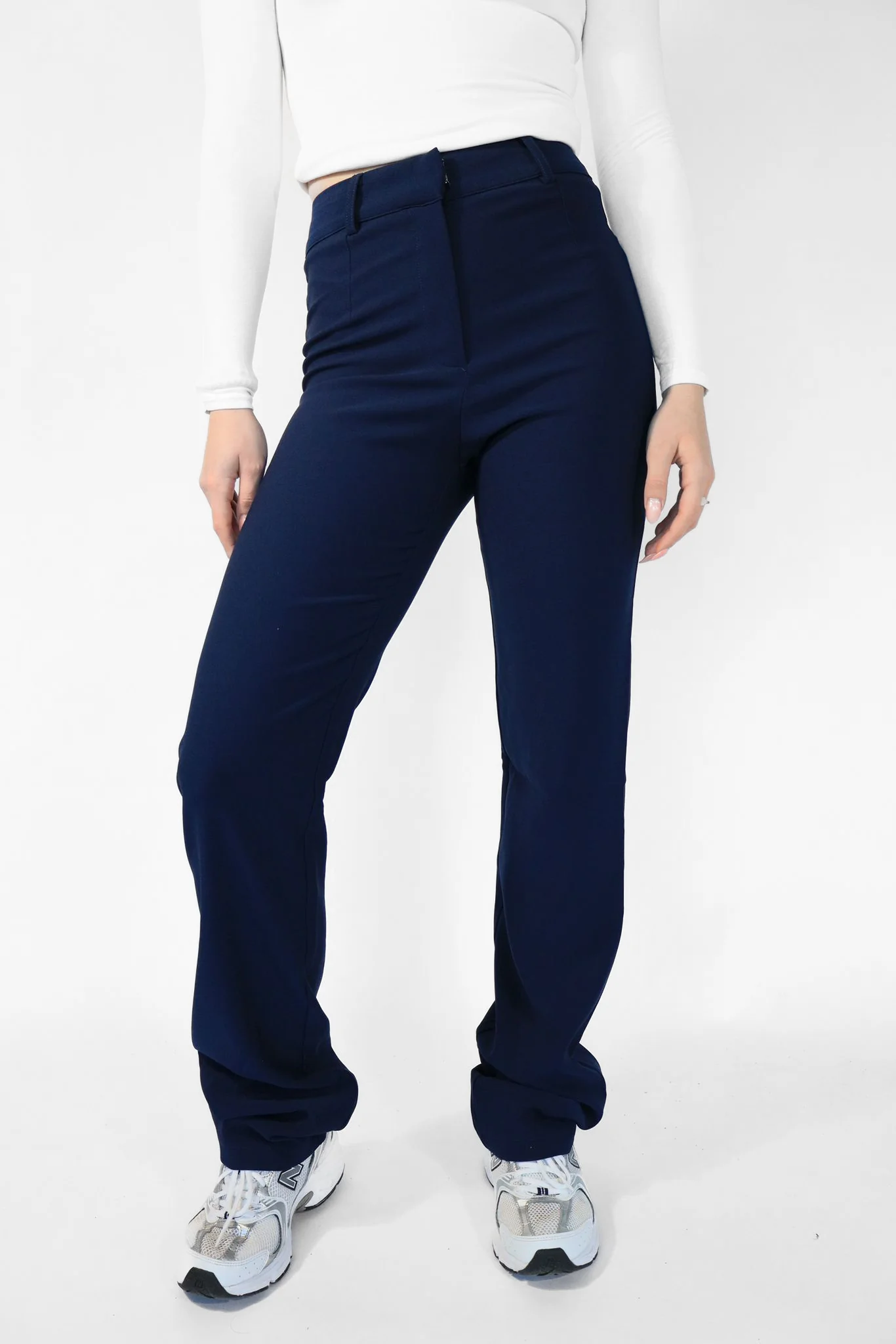 ''TALL'' STRETCH PANTS - NAVY - Image 7