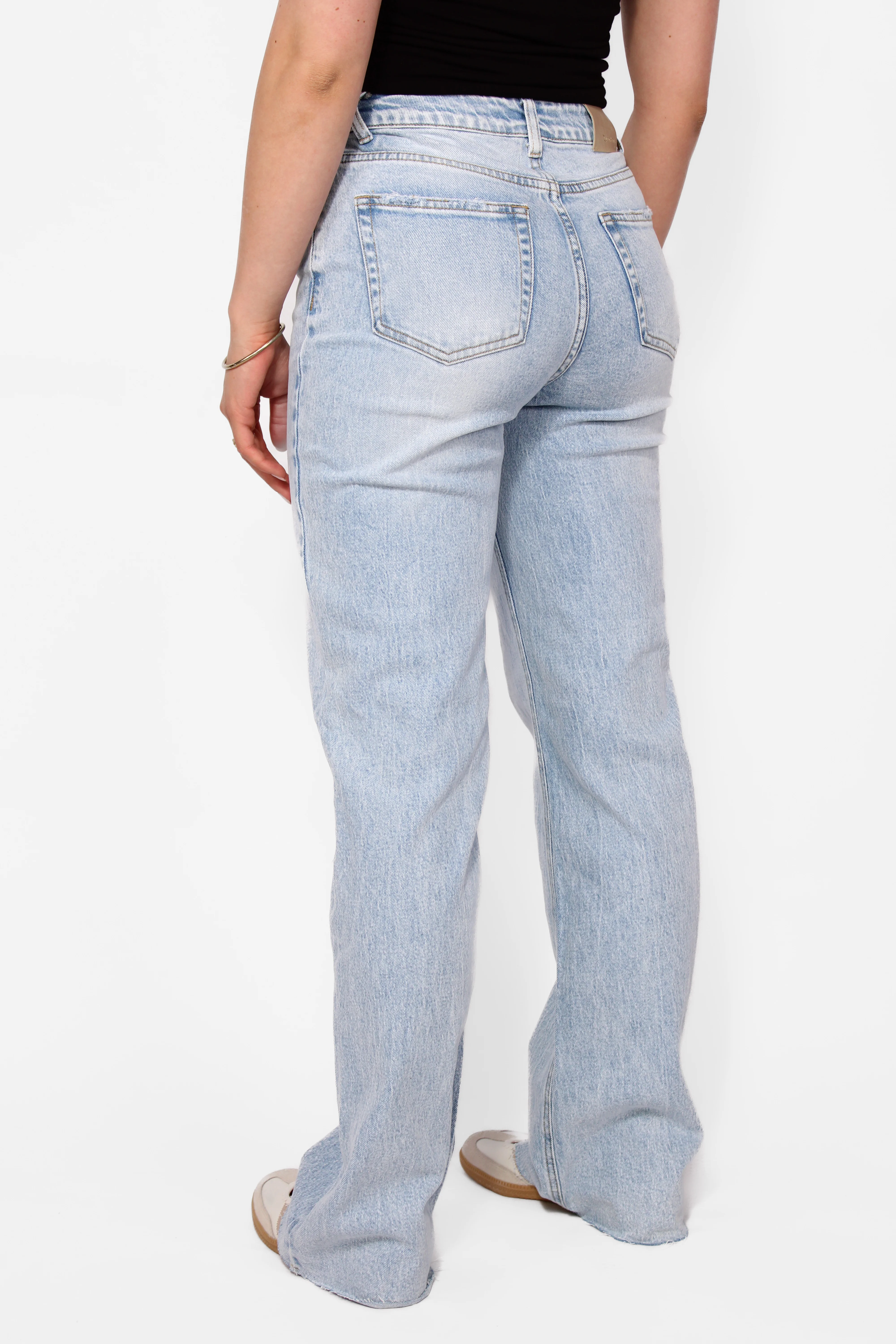 ''TALL'' WIDE LEG JEANS 3636 - LIGHT DENIM - Image 5